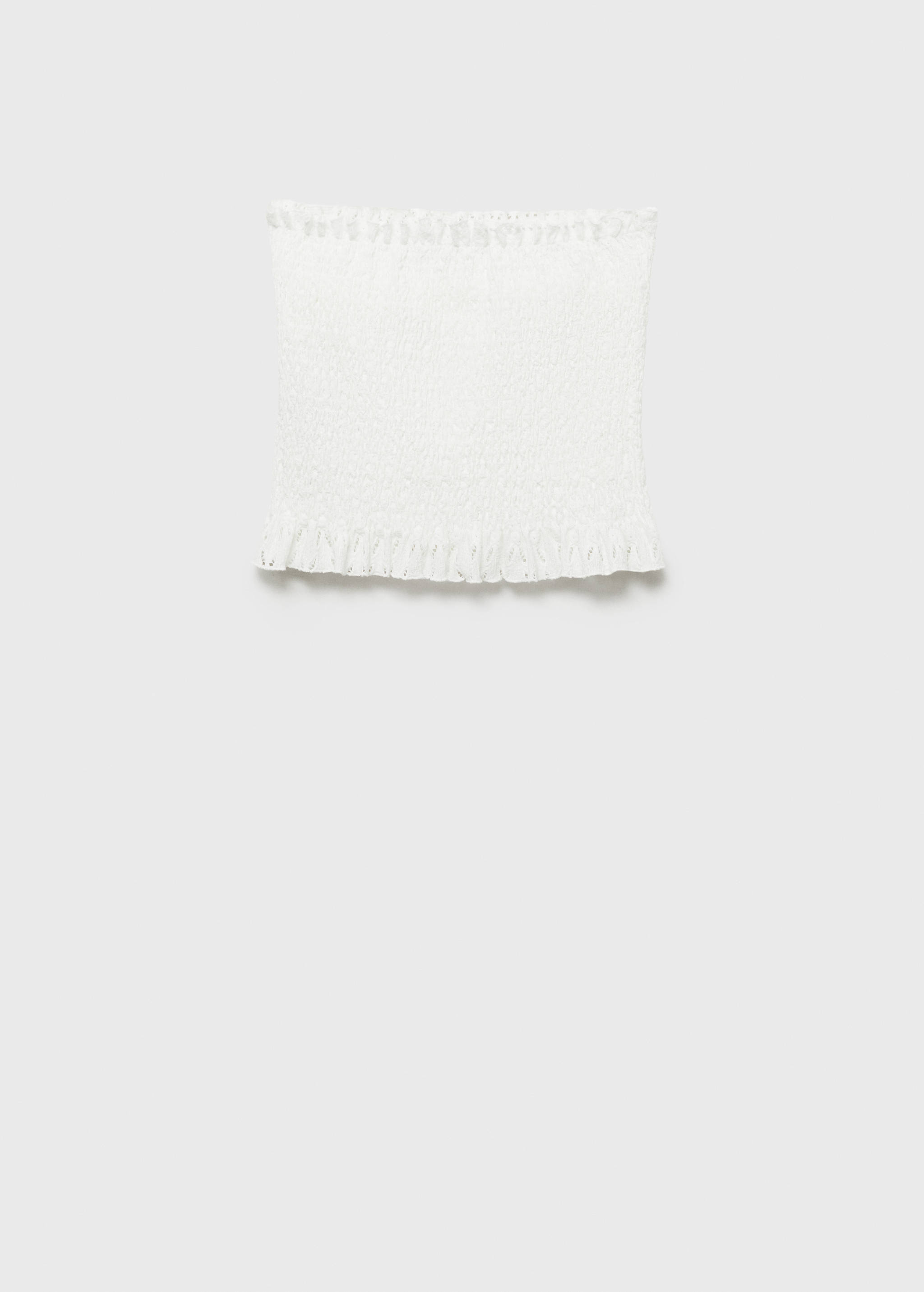 Schulterfreies Top mit Raffdetails - Artikel ohne Model