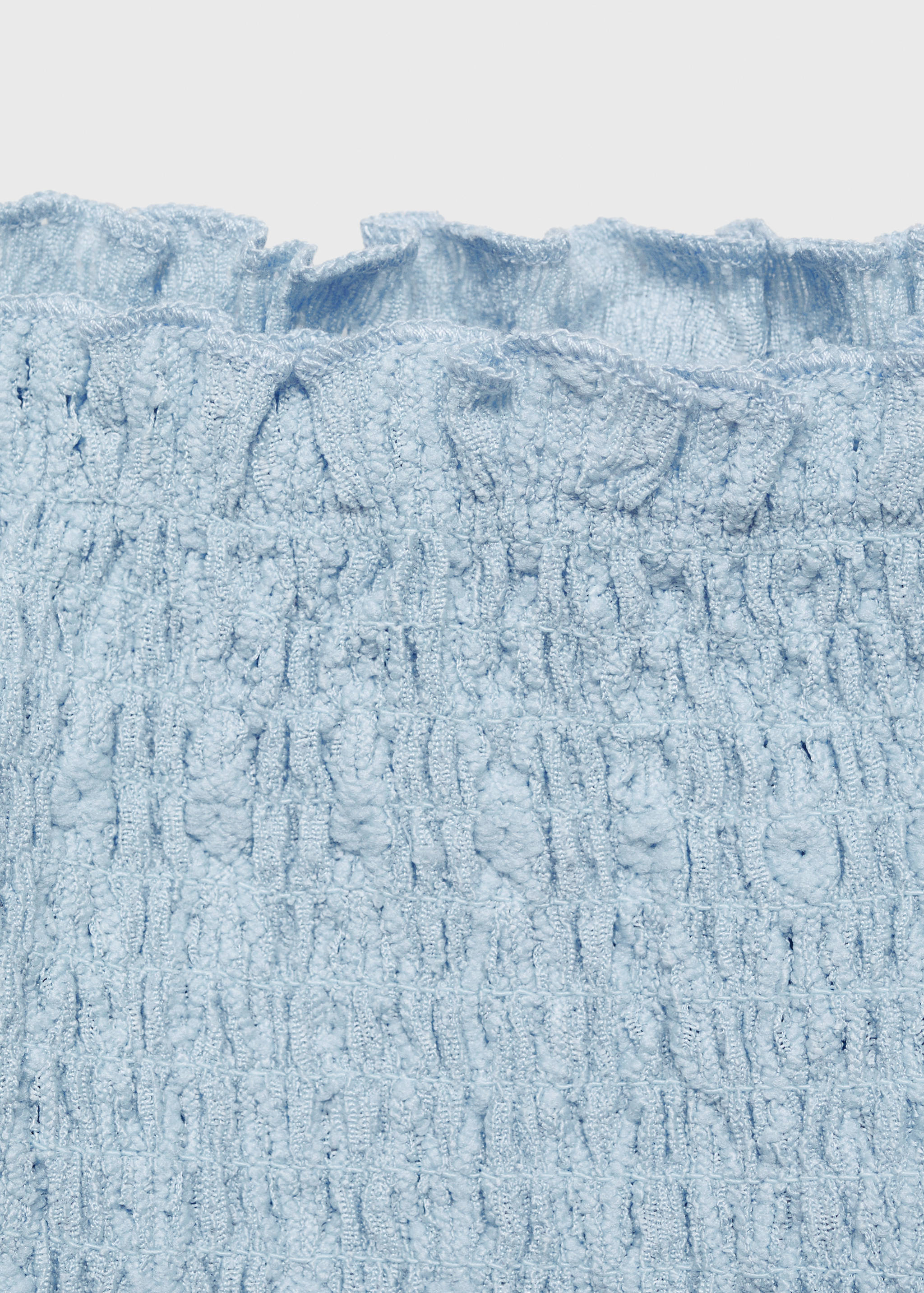 Schulterfreies Top mit Raffdetails - Detail des Artikels 8