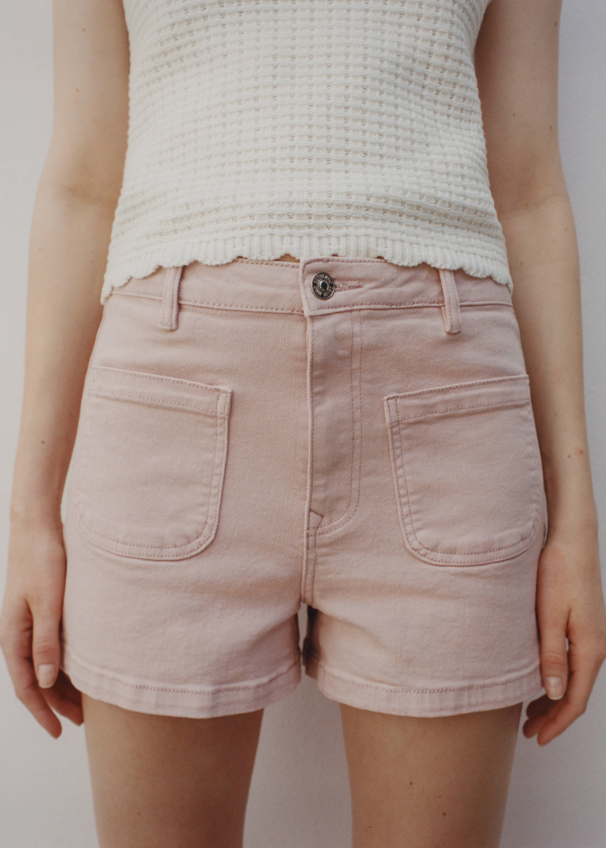 Cotton shorts with pockets - Details of the article 5