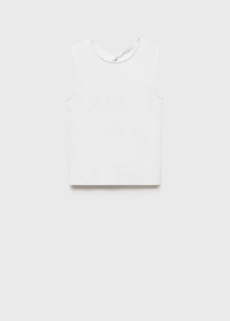 Top with interlocking back — Off White