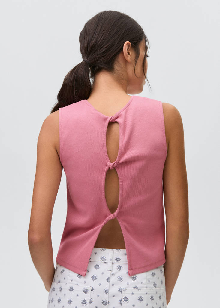Top with interlocking back — Pastel Pink