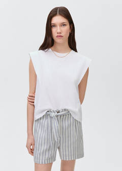 Striped cotton shorts — Off White 1