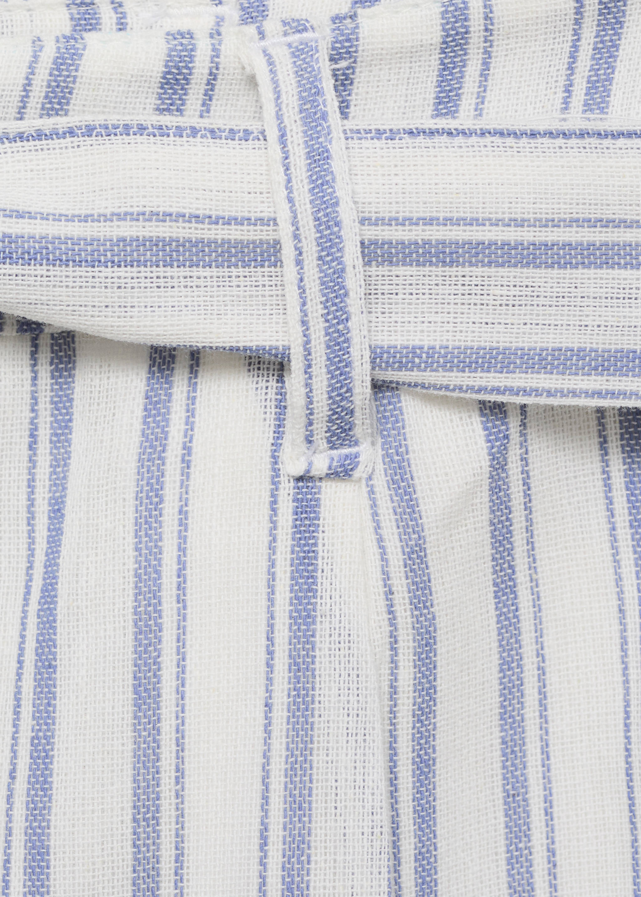 Striped cotton shorts - Details of the article 0