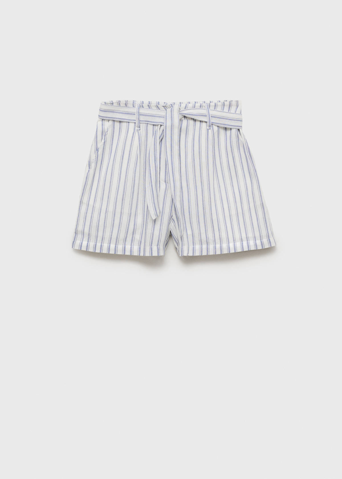 Striped cotton shorts — Off White