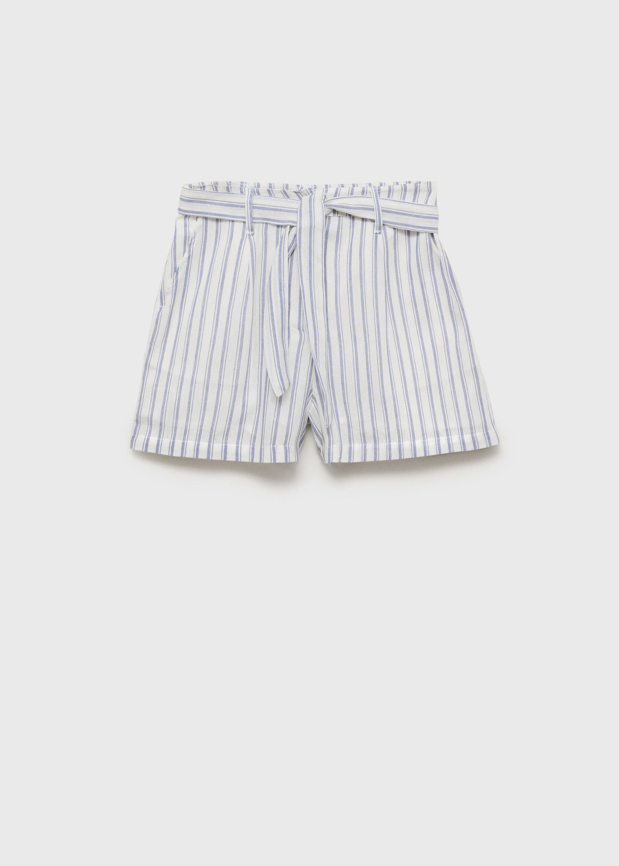Striped cotton shorts - Article without model