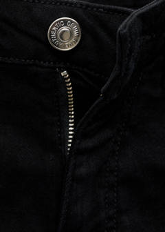 Straight-fit denim shorts — Black denim 5