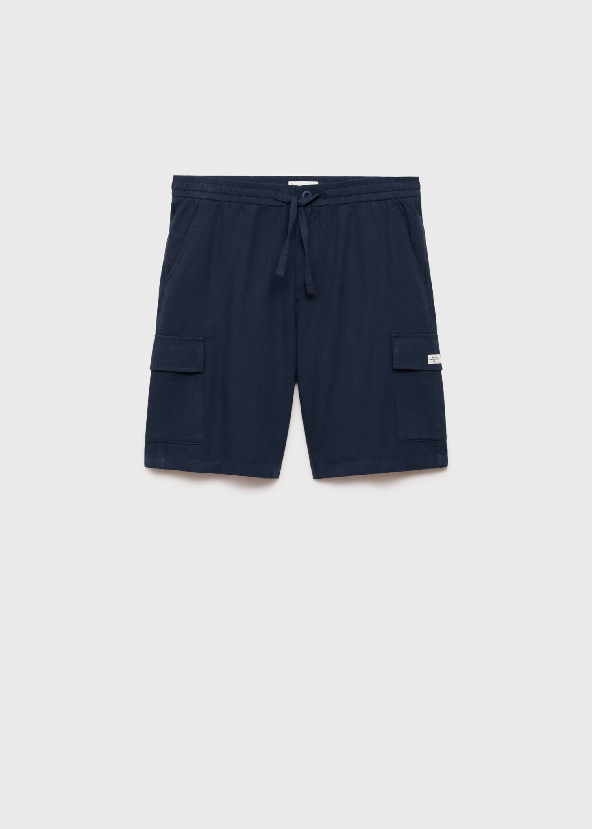 Cotton linen cargo shorts - Article without model