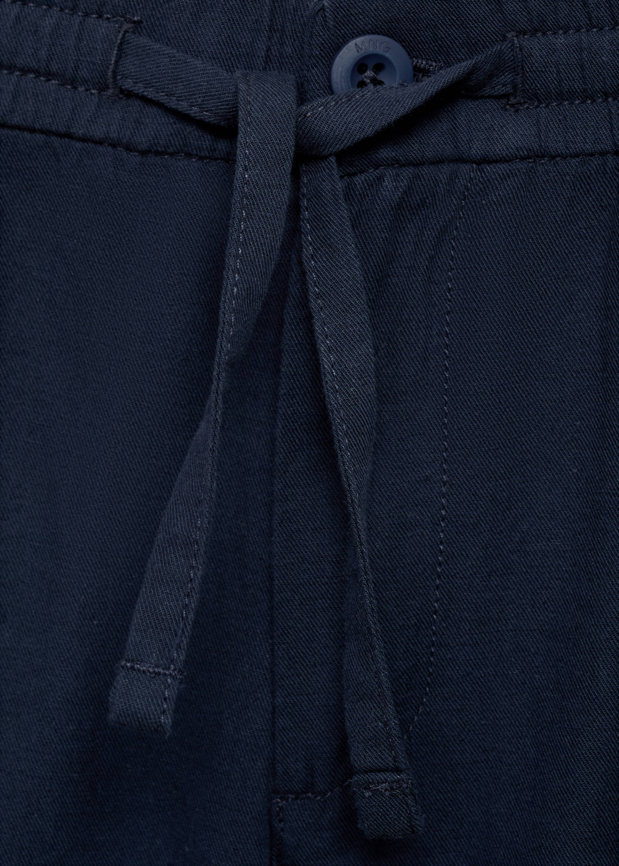 Cotton linen cargo shorts - Details of the article 8