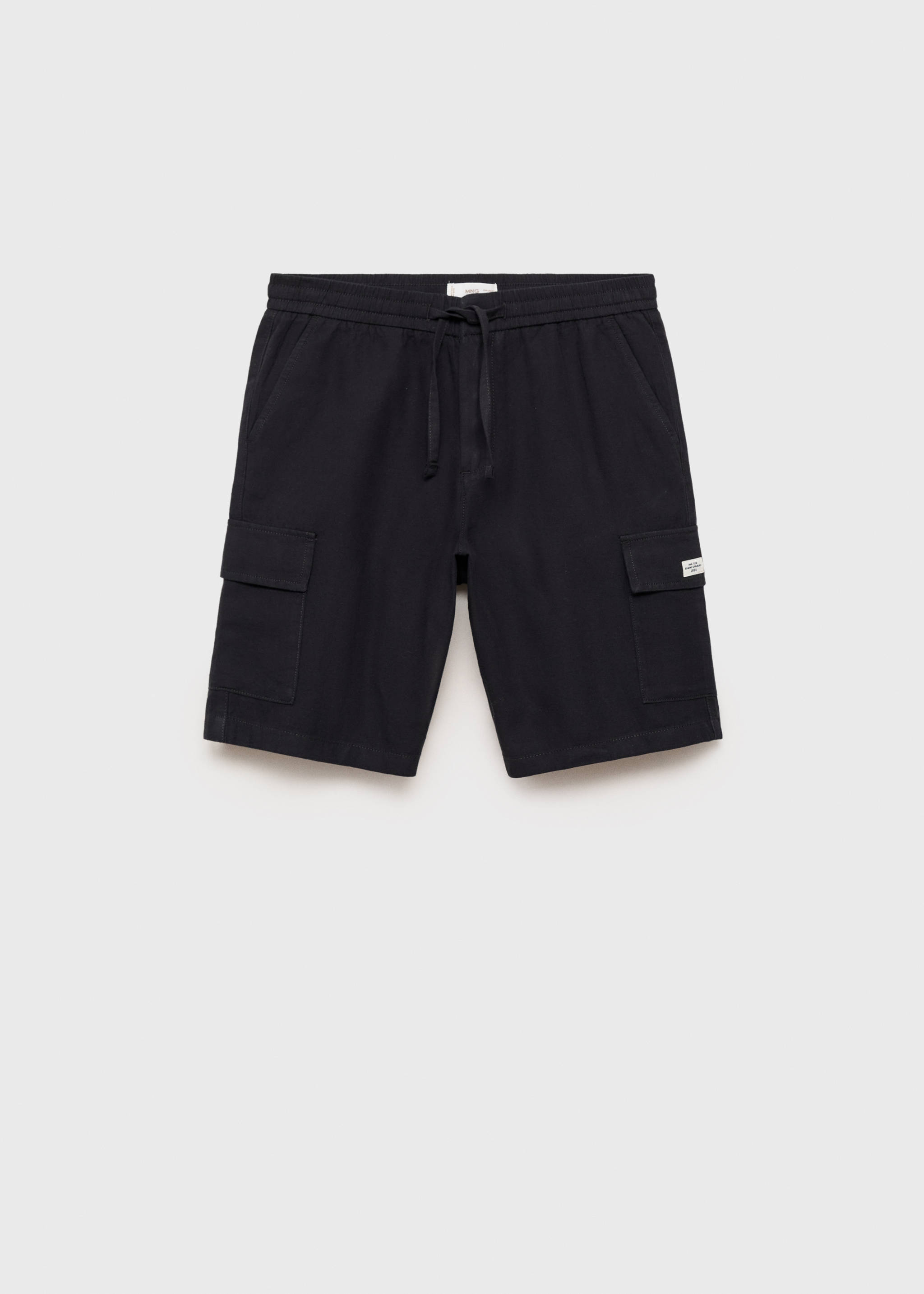 Cotton linen cargo shorts - Article without model