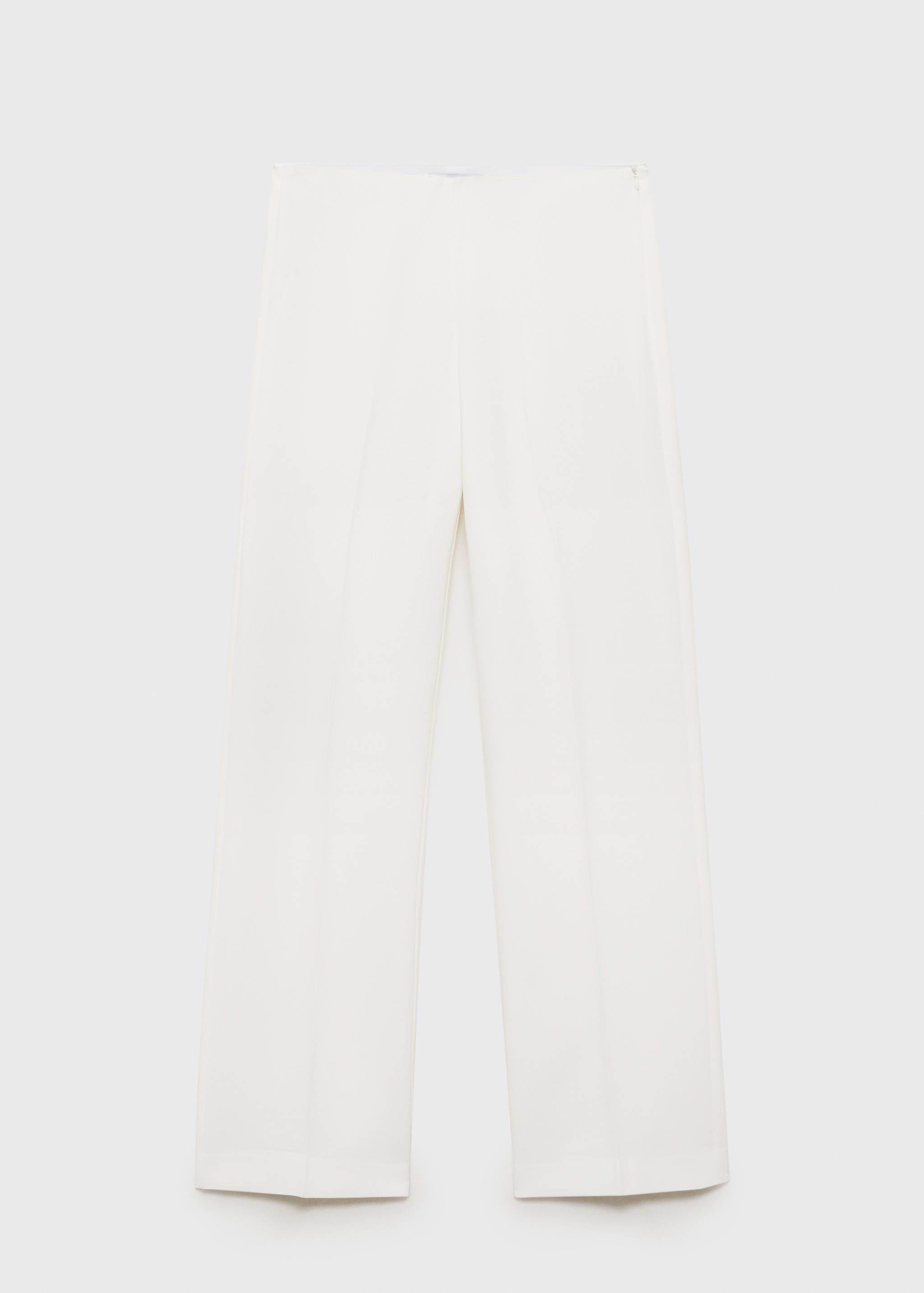 High-waist straight-fit suit trousers - Article without model