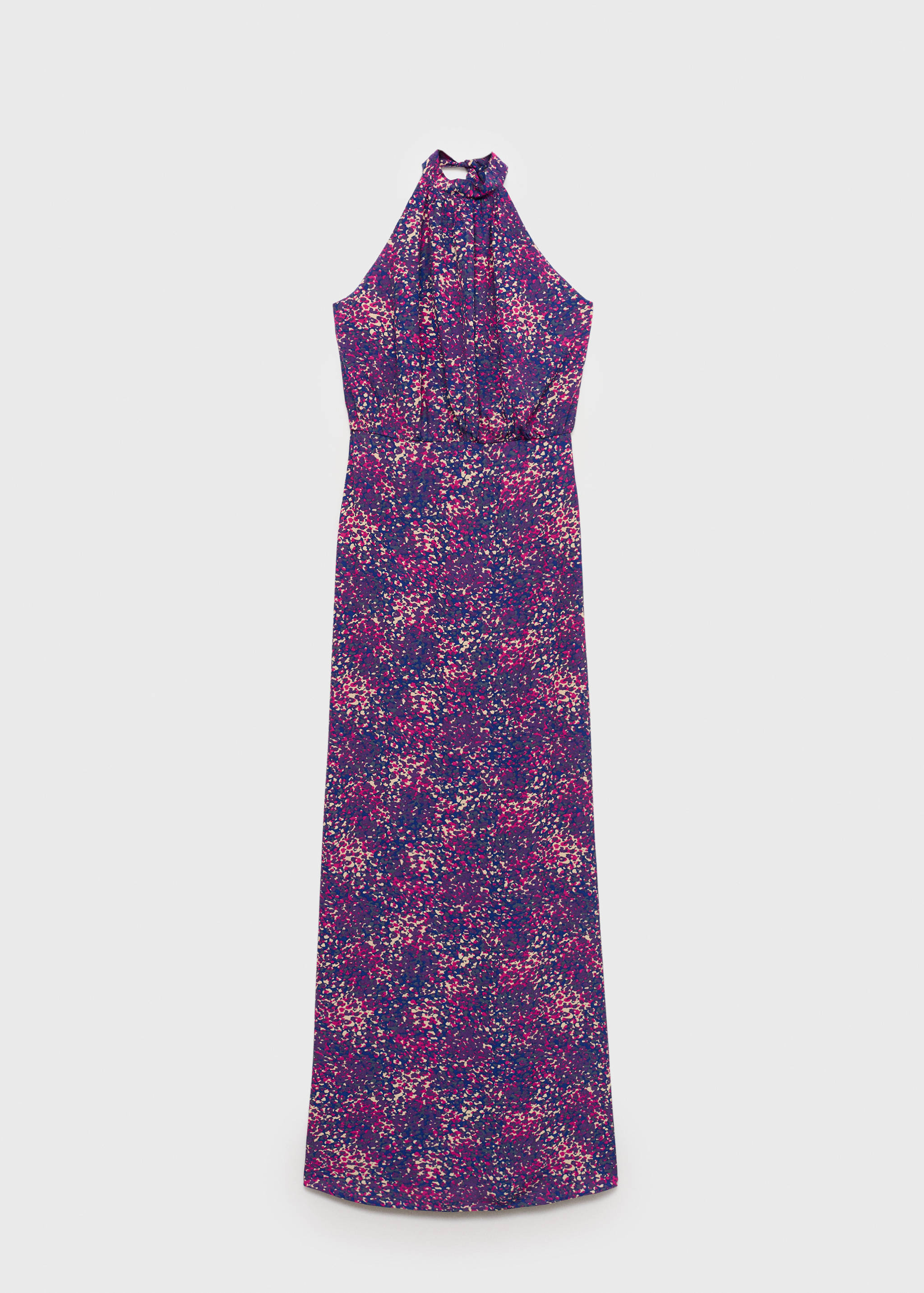 Vestido estampado cuello halter - Artículo sin modelo