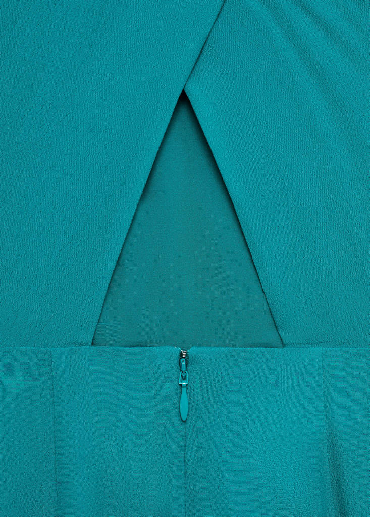 Long halter-neck dress — Turquoise