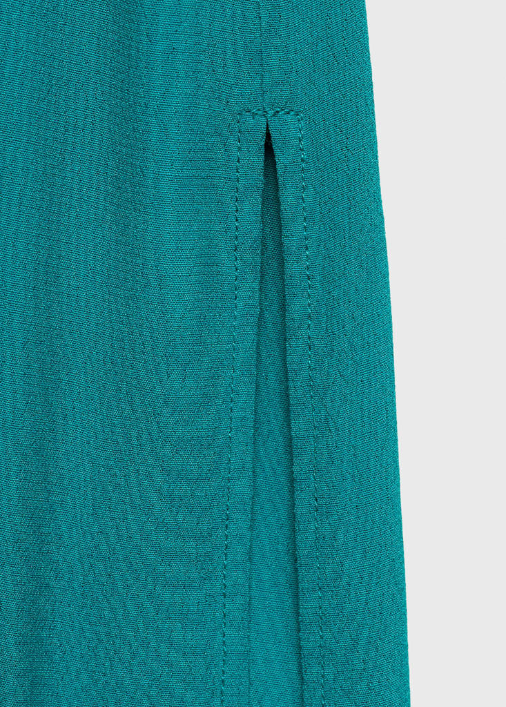 Long halter-neck dress — Turquoise
