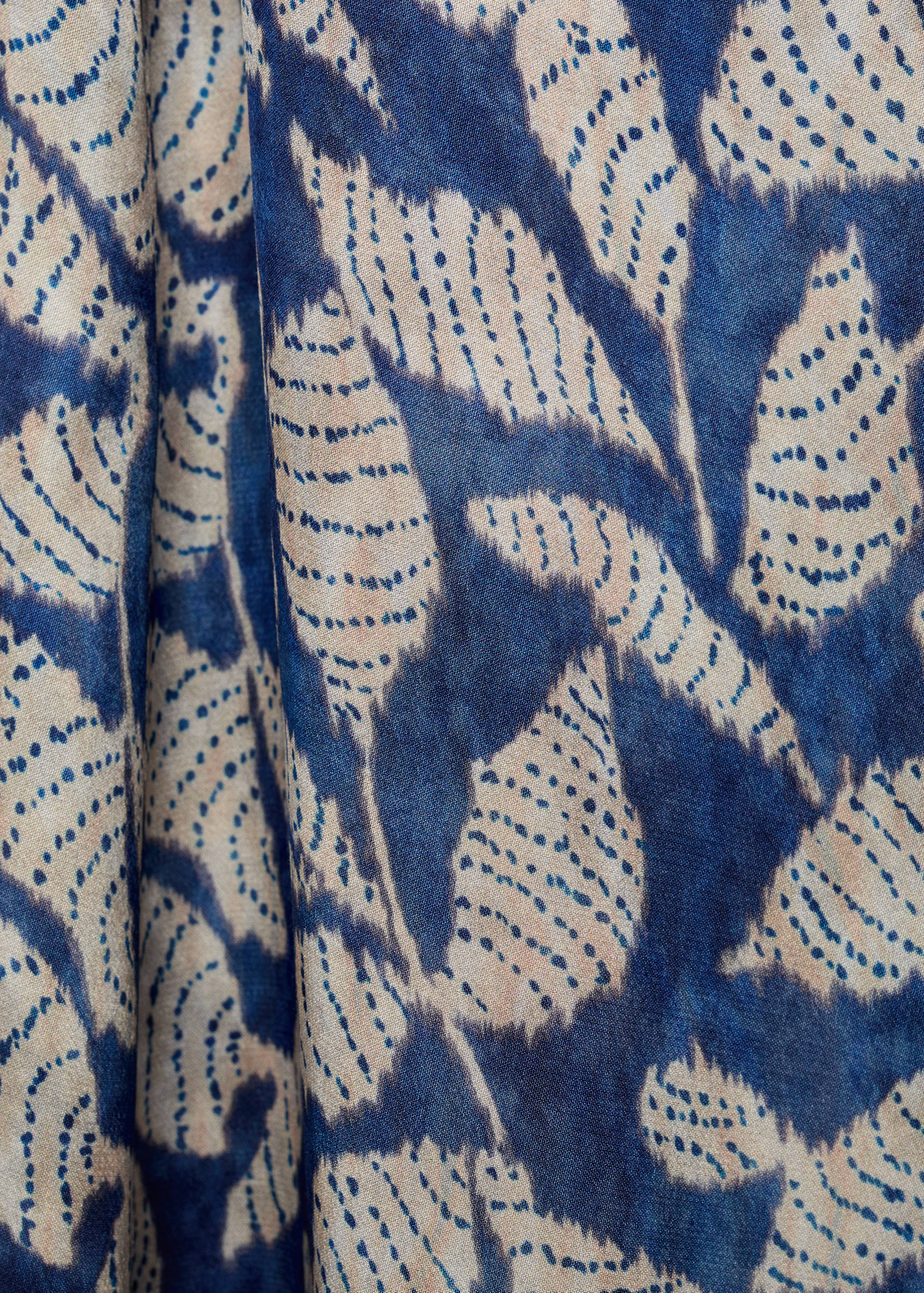 Printed asymmetrical dress - Details of the article 0