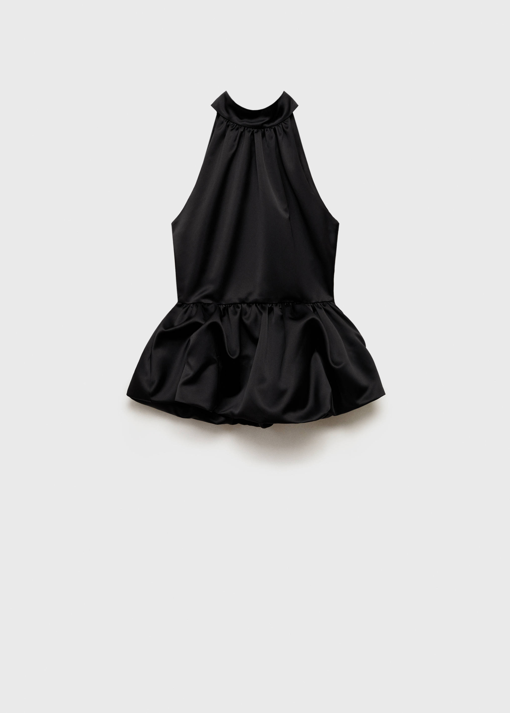 Balloon-effect halter-neck top - Article without model