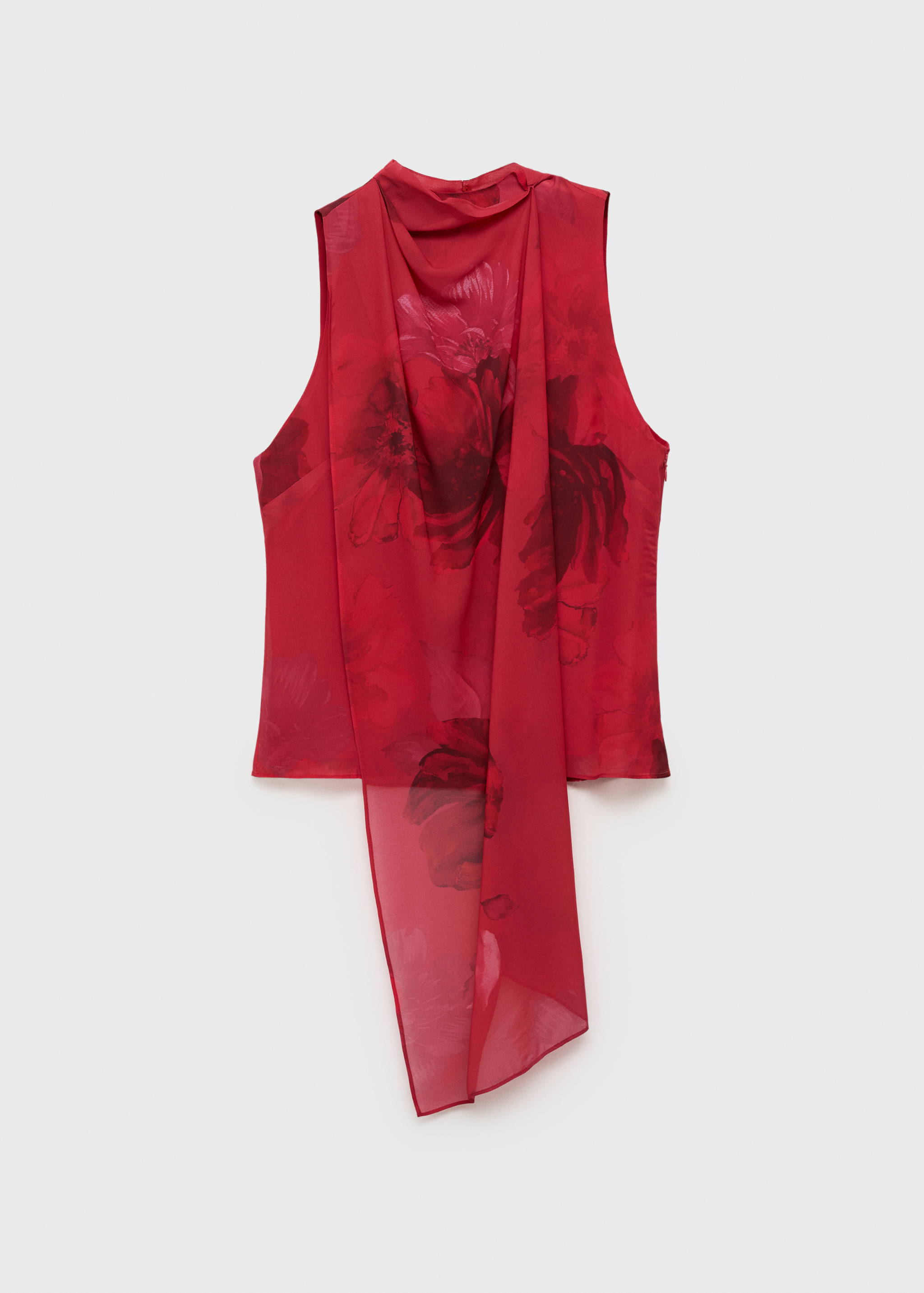 Floral blouse with scarf - Article without model