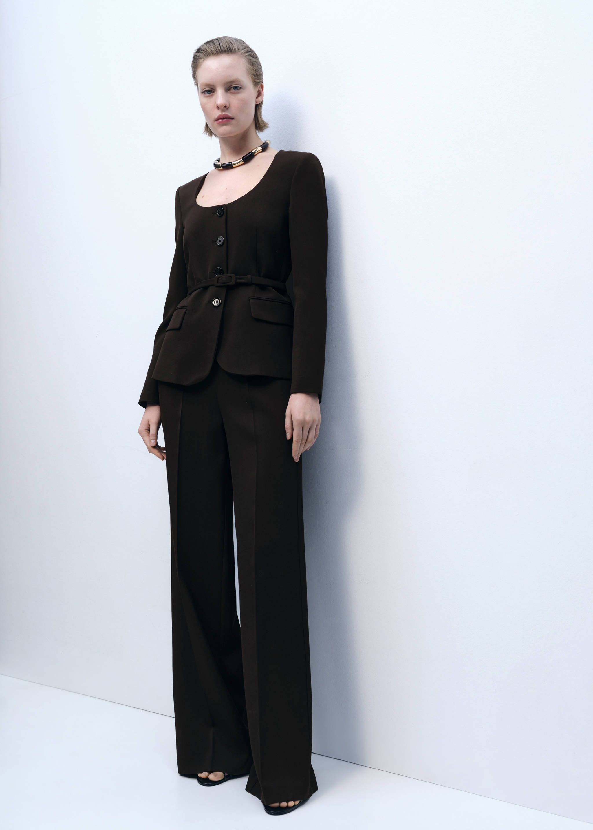 Straight suit trousers - General plane