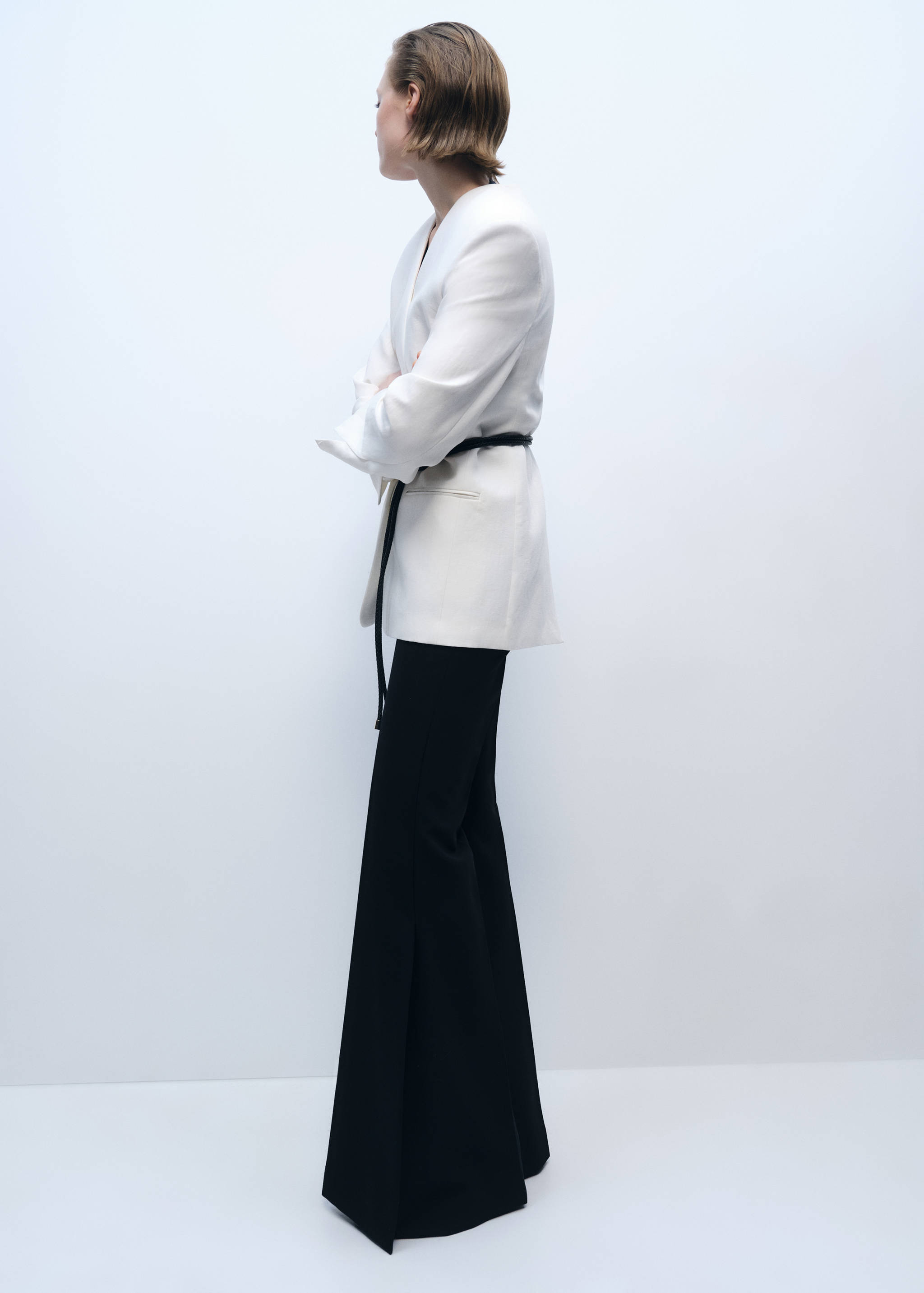 Maxi wide leg suit pants - Details of the article 6