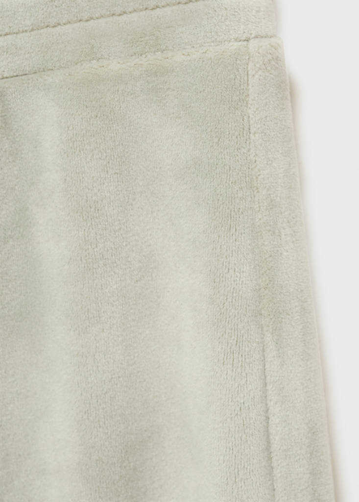 Soft-touch velour trousers — Aqua Green