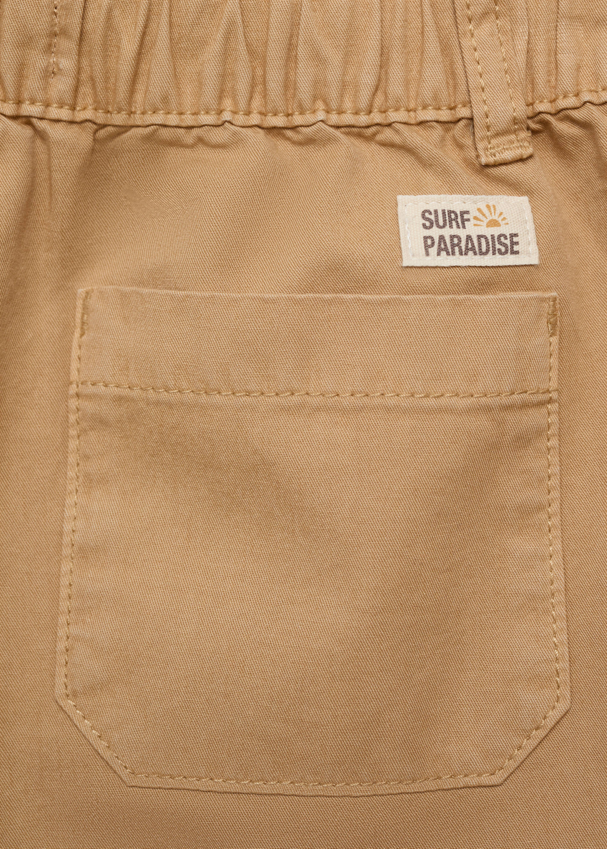 Elastic waist Bermuda shorts - Details of the article 0