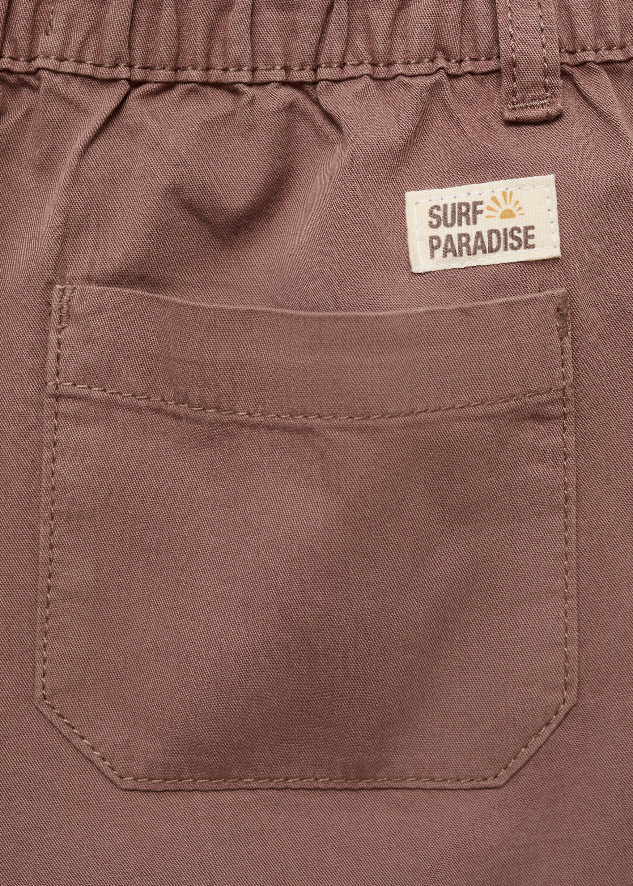 Elastic waist Bermuda shorts - Details of the article 0