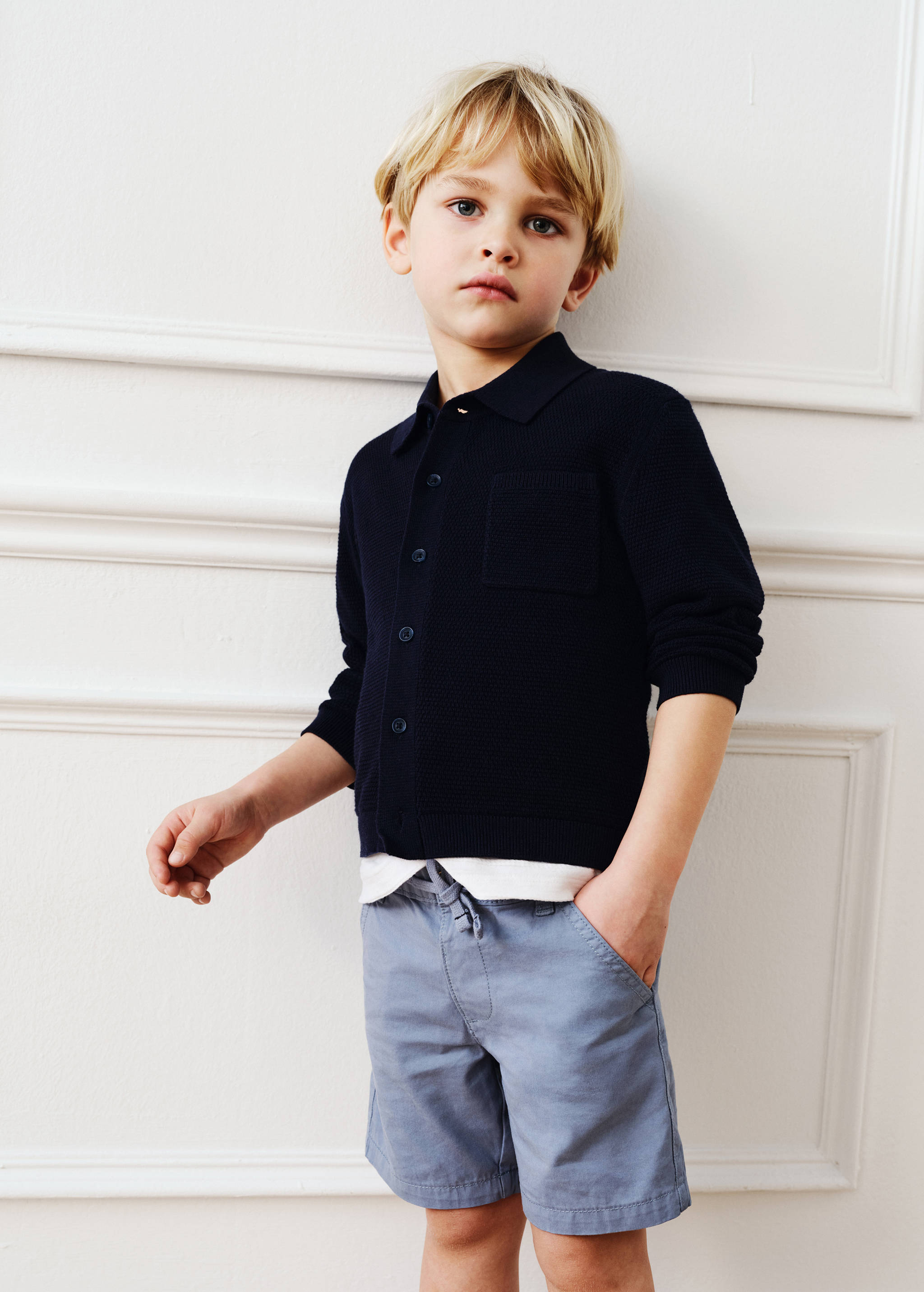 Cotton shorts with drawstring - Details of the article 6