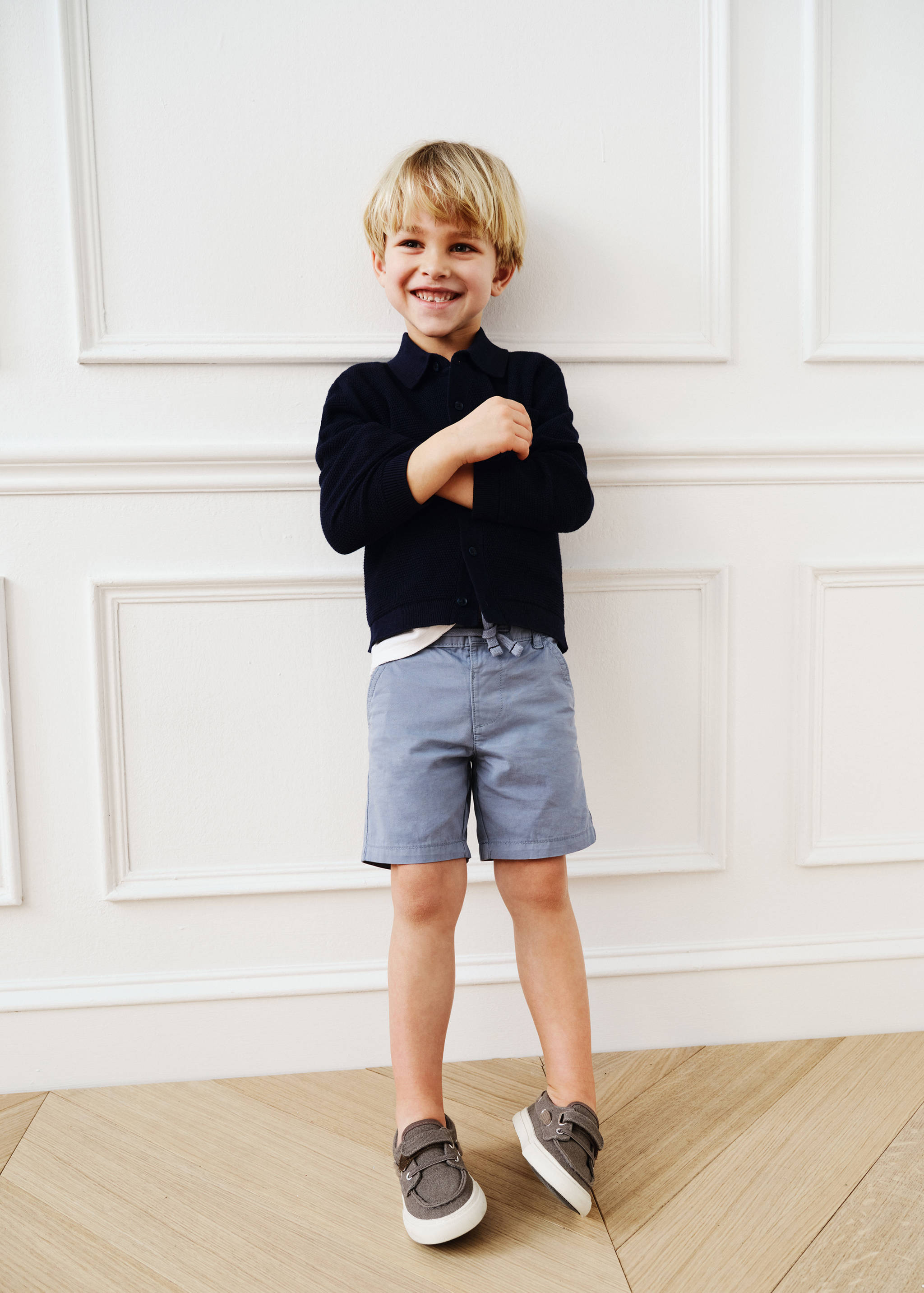 Cotton shorts with drawstring - Details of the article 5