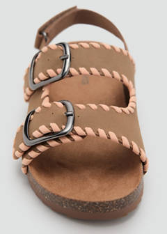 Buckled sandal — Medium Brown 4