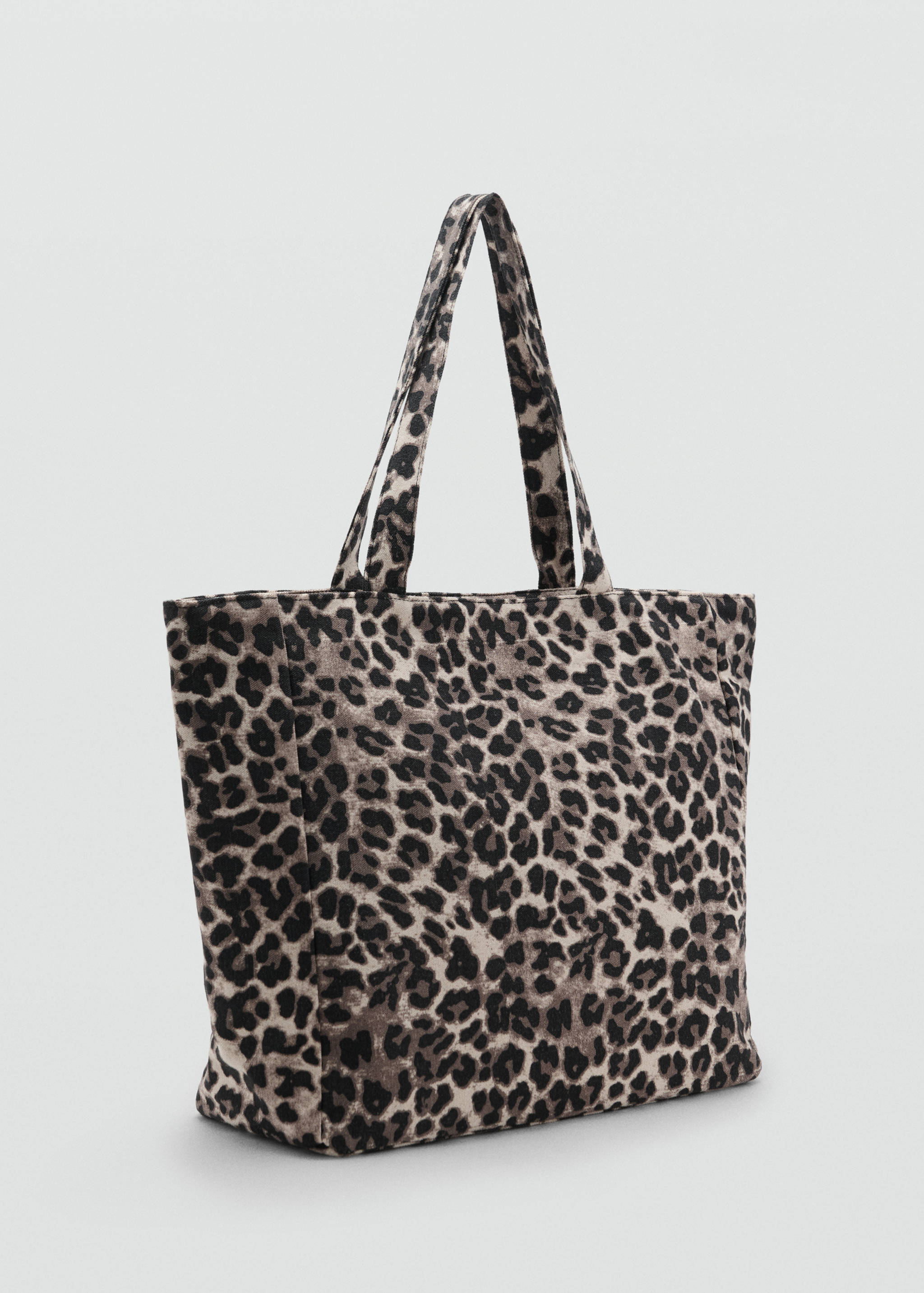 Animal-print tote bag - Medium plane