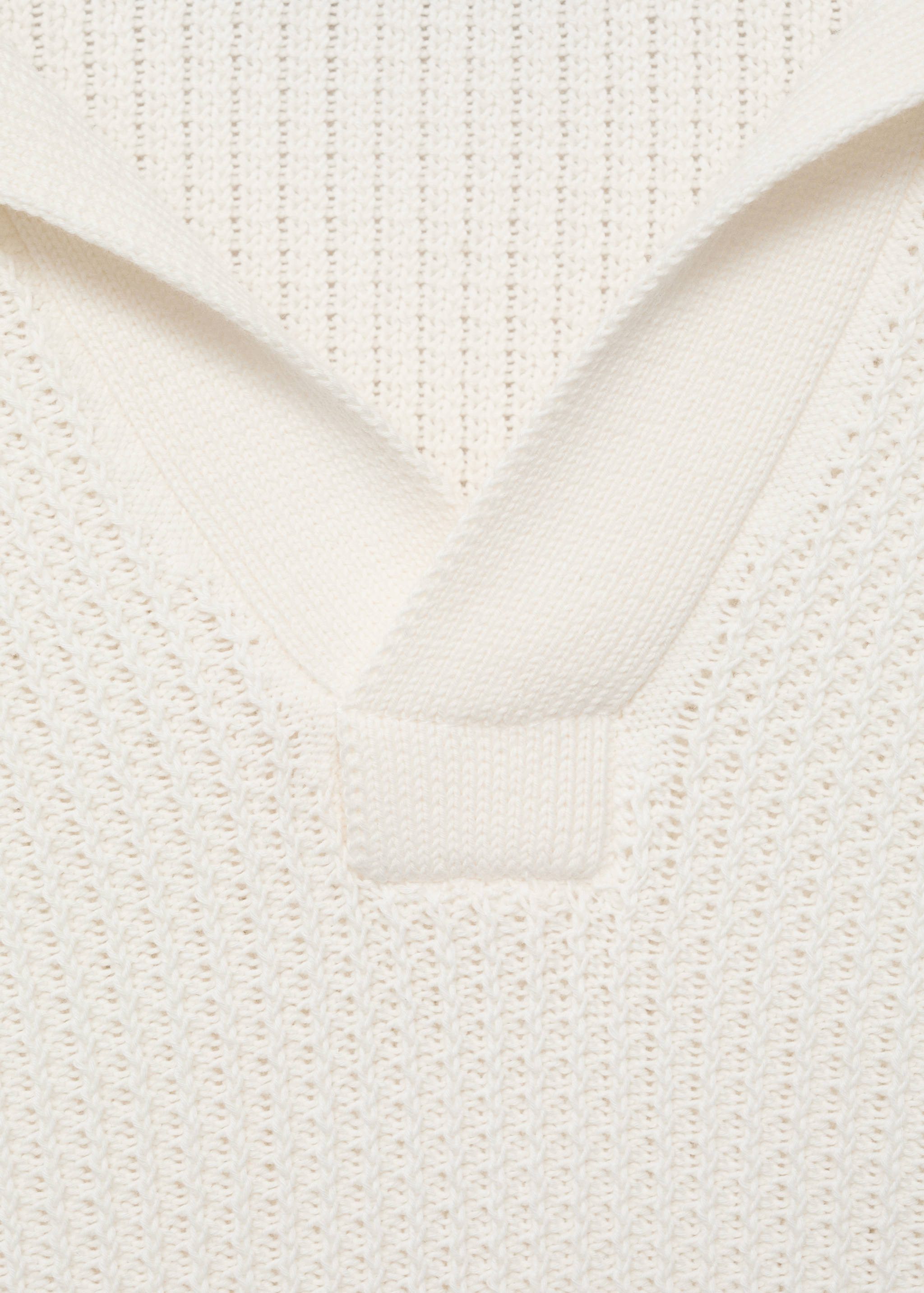 棉质结构 polo 衫 - null