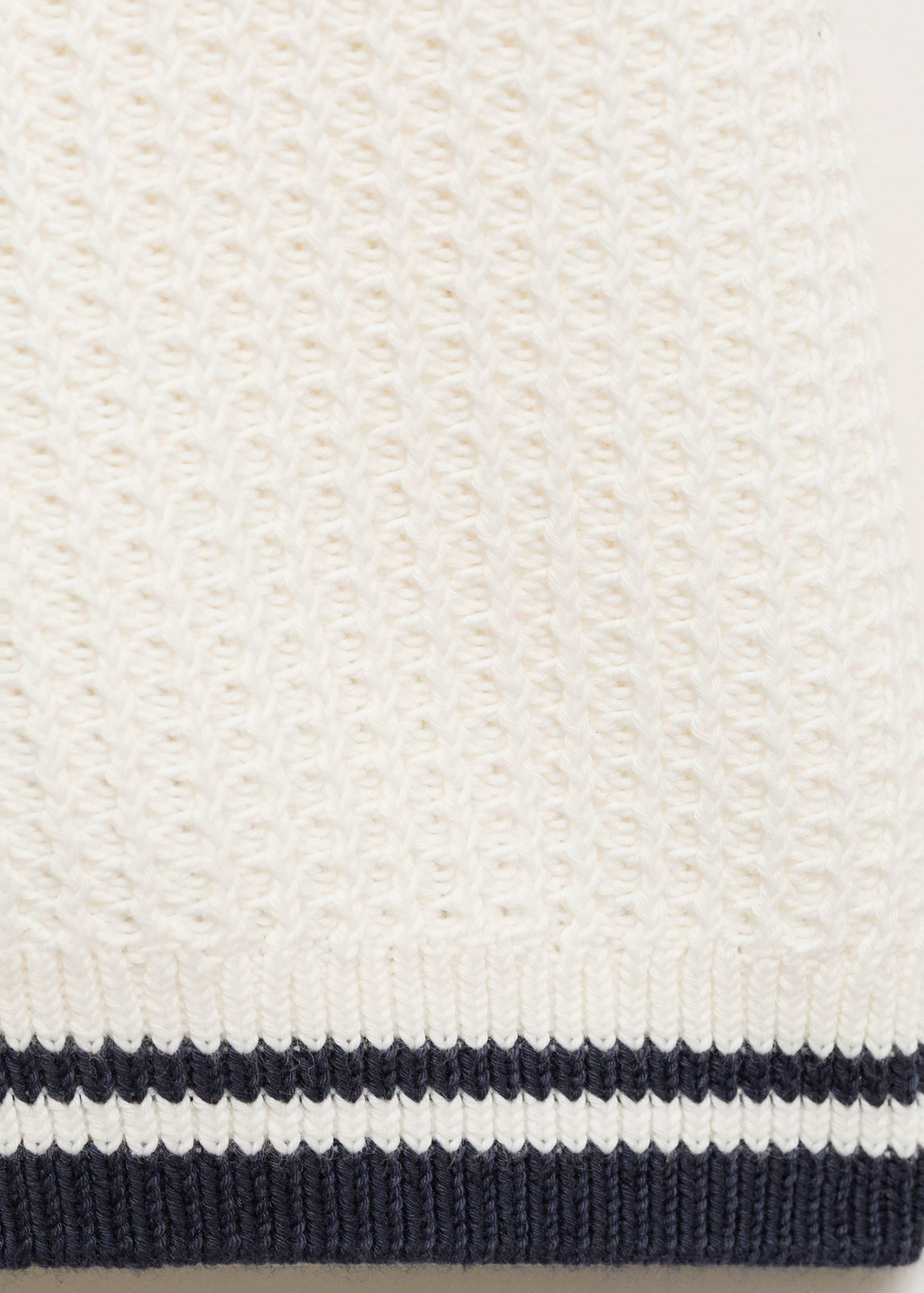 棉质结构 polo 衫 - null