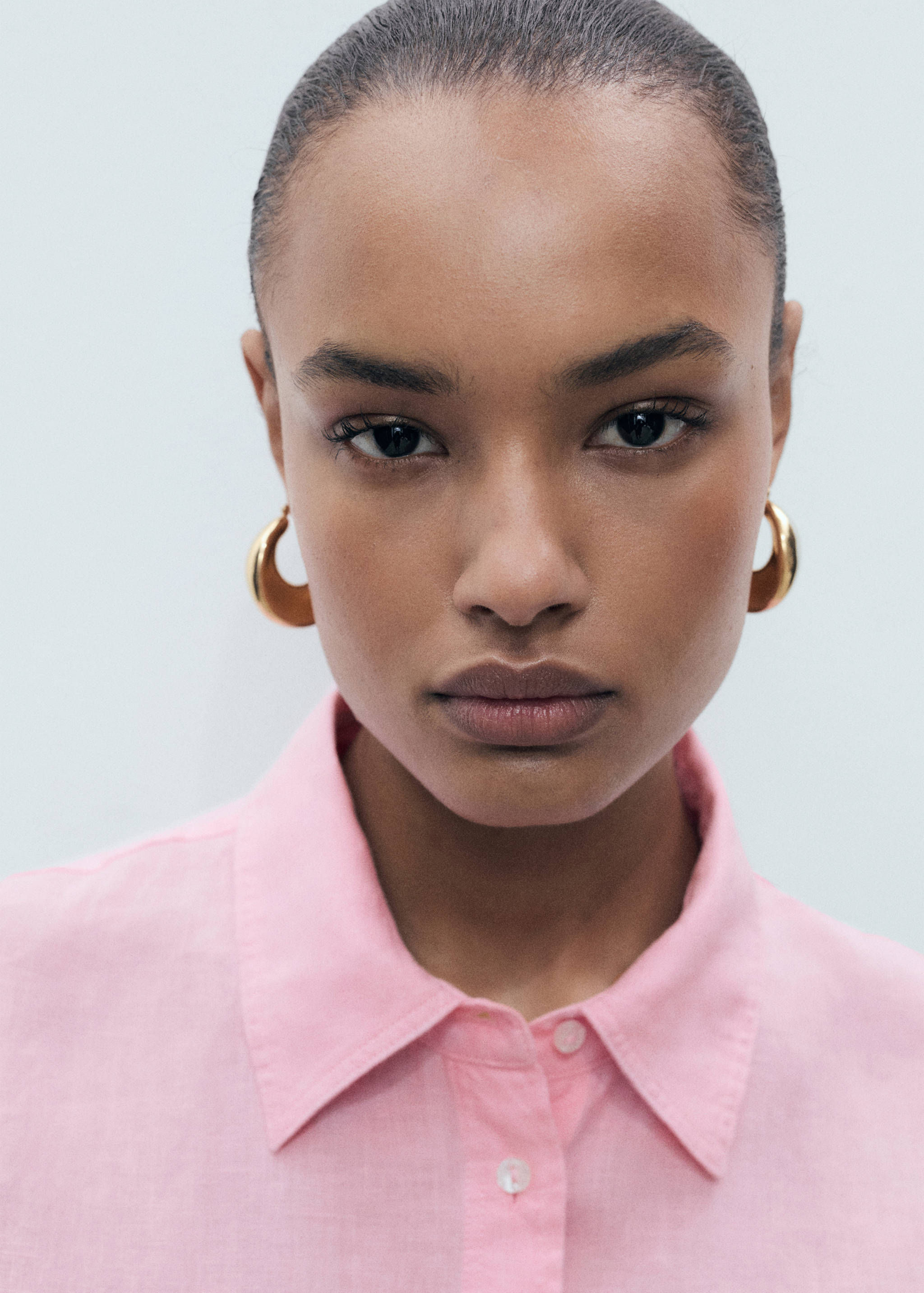 Linen oversized shirt - Details of the article 1