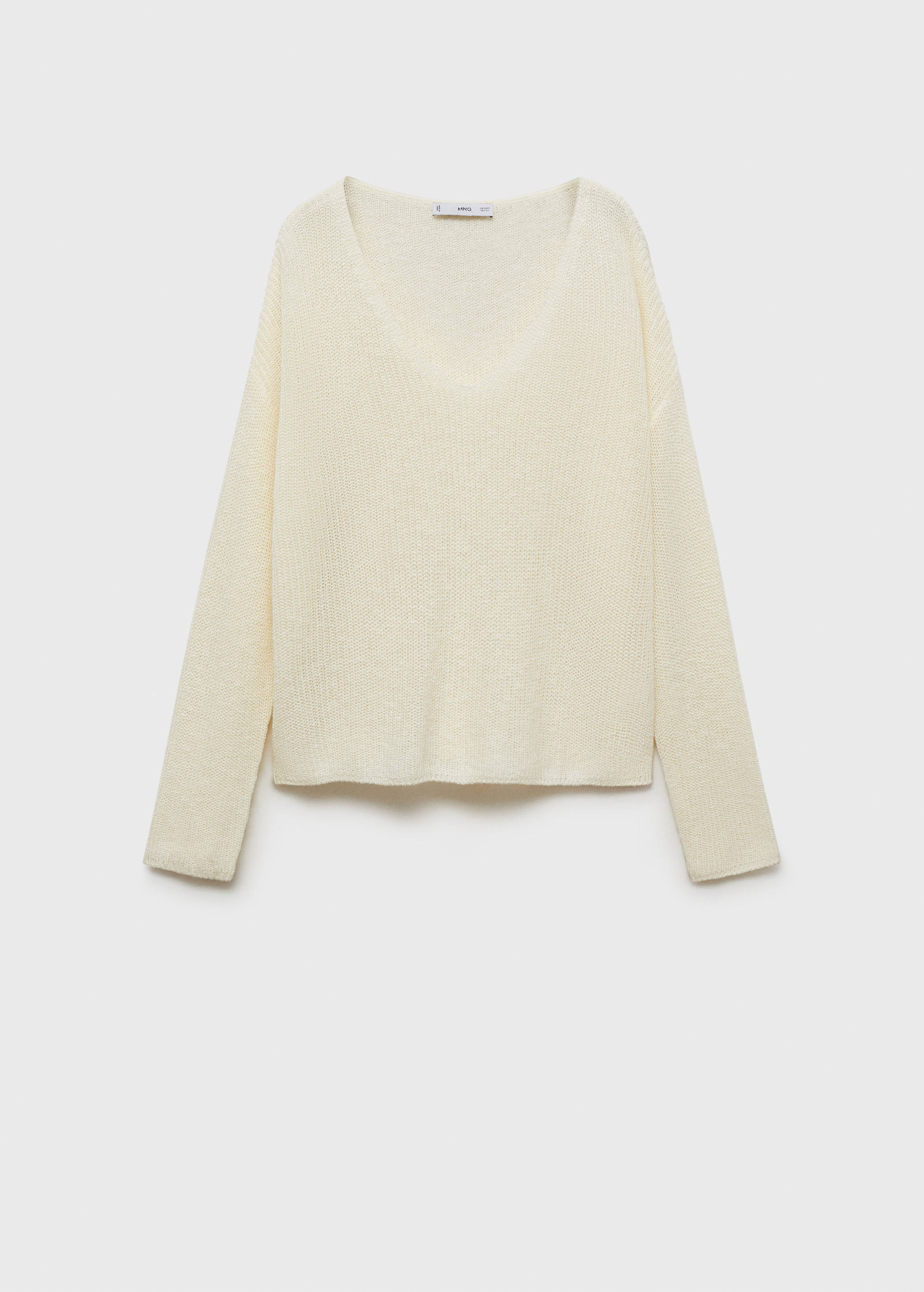 V-neck knit sweater - Article without model