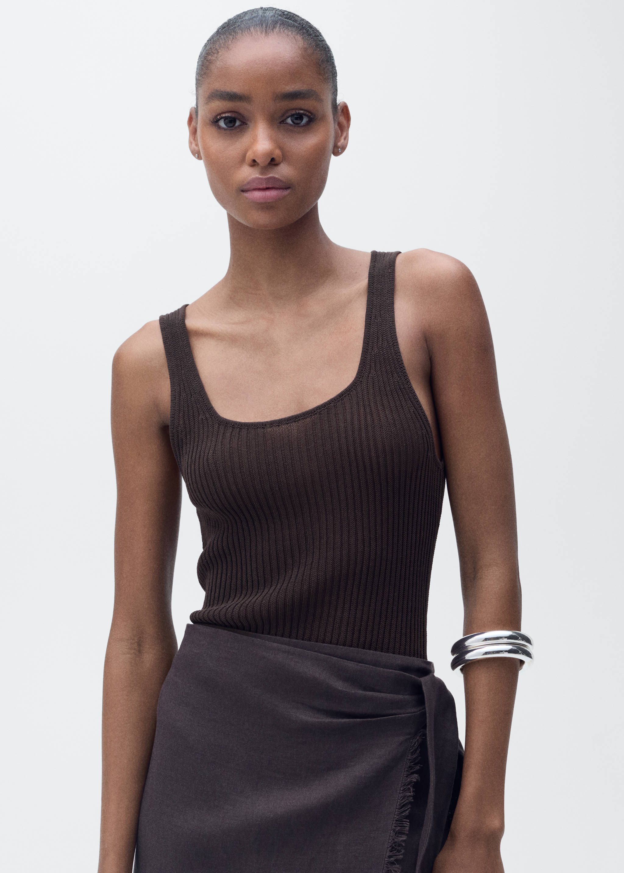 Chunky rib-knit top - Medium plane