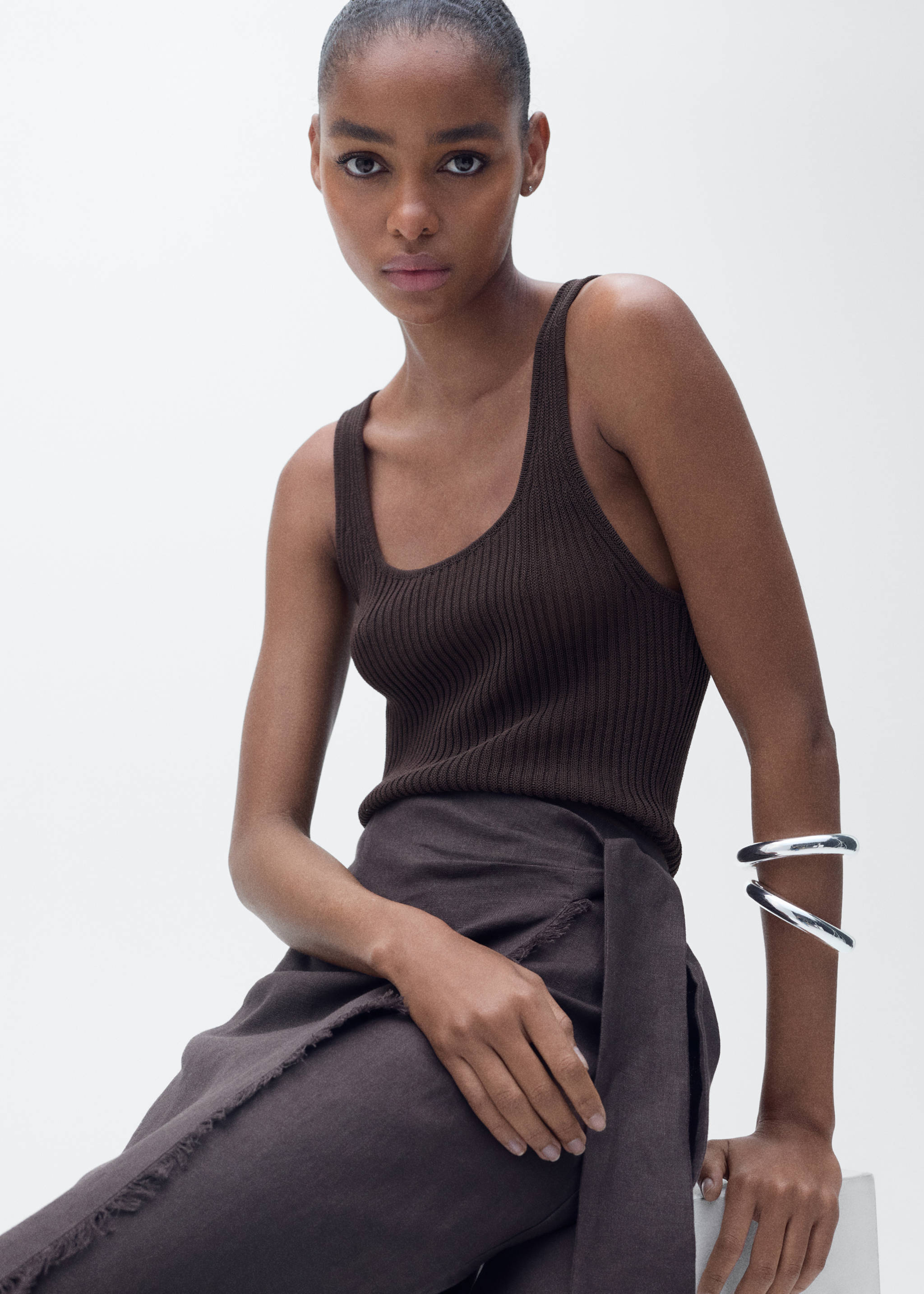 Chunky rib-knit top - Details of the article 2