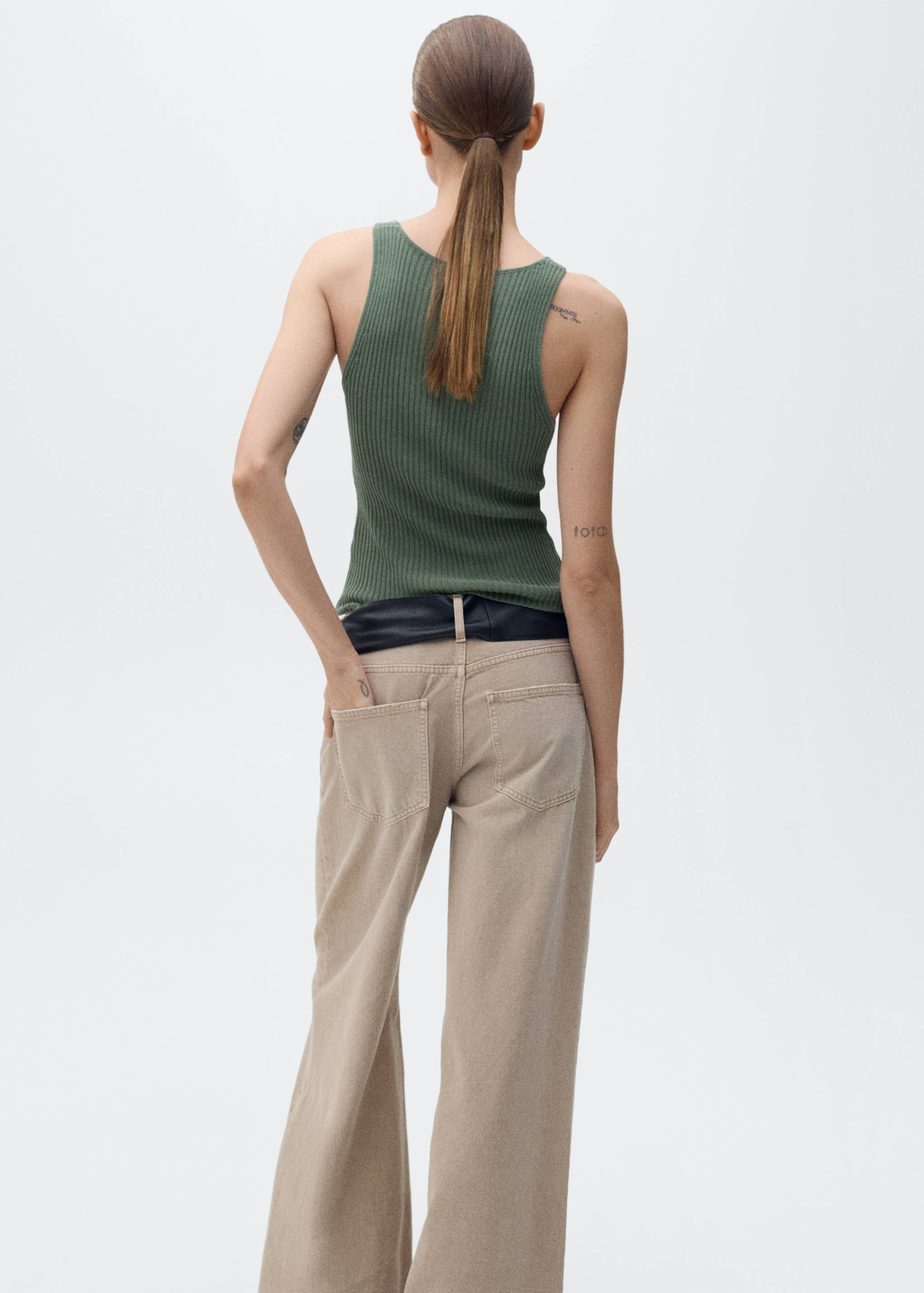 Chunky rib-knit top - Reverse of the article