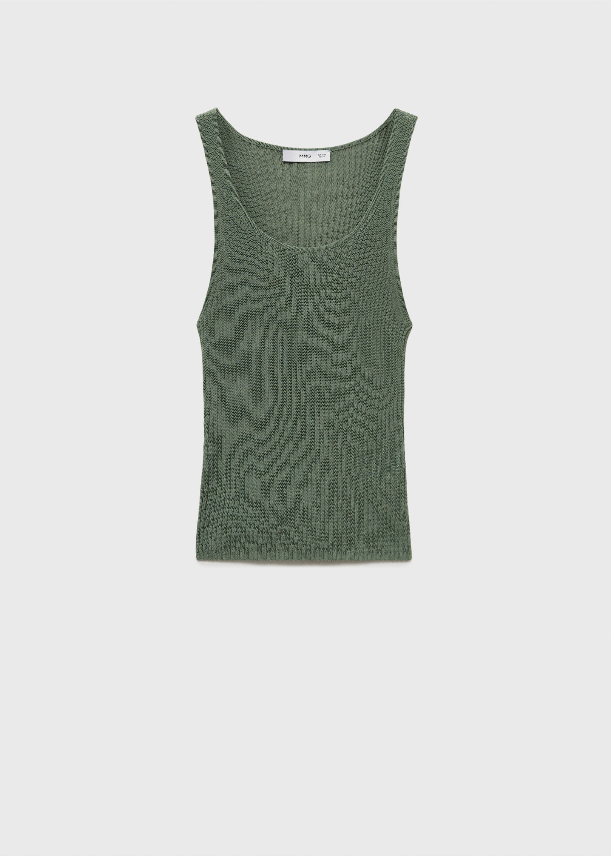 Chunky rib-knit top - Article without model, Green. Ref: 87037166-00.