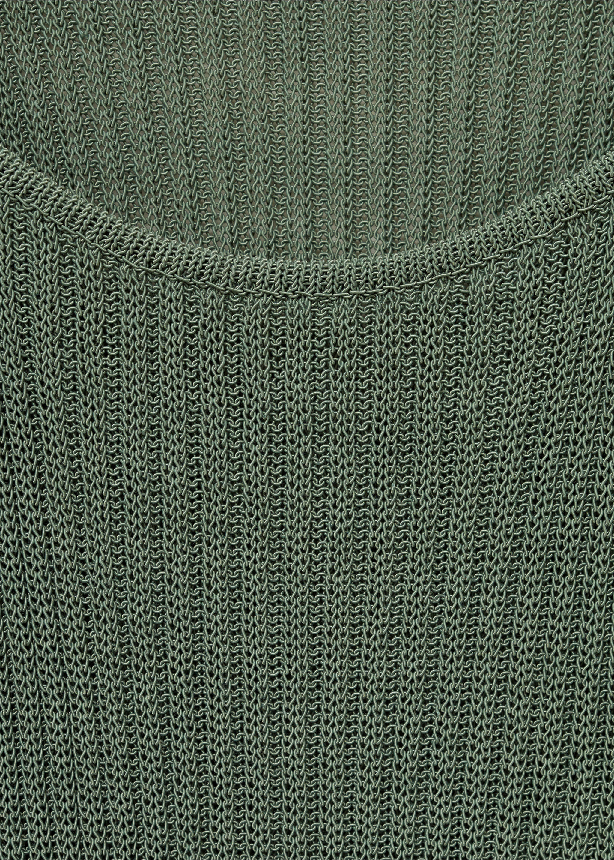 Chunky rib-knit top - Details of the article 0, Green. Ref: 87037166-00.