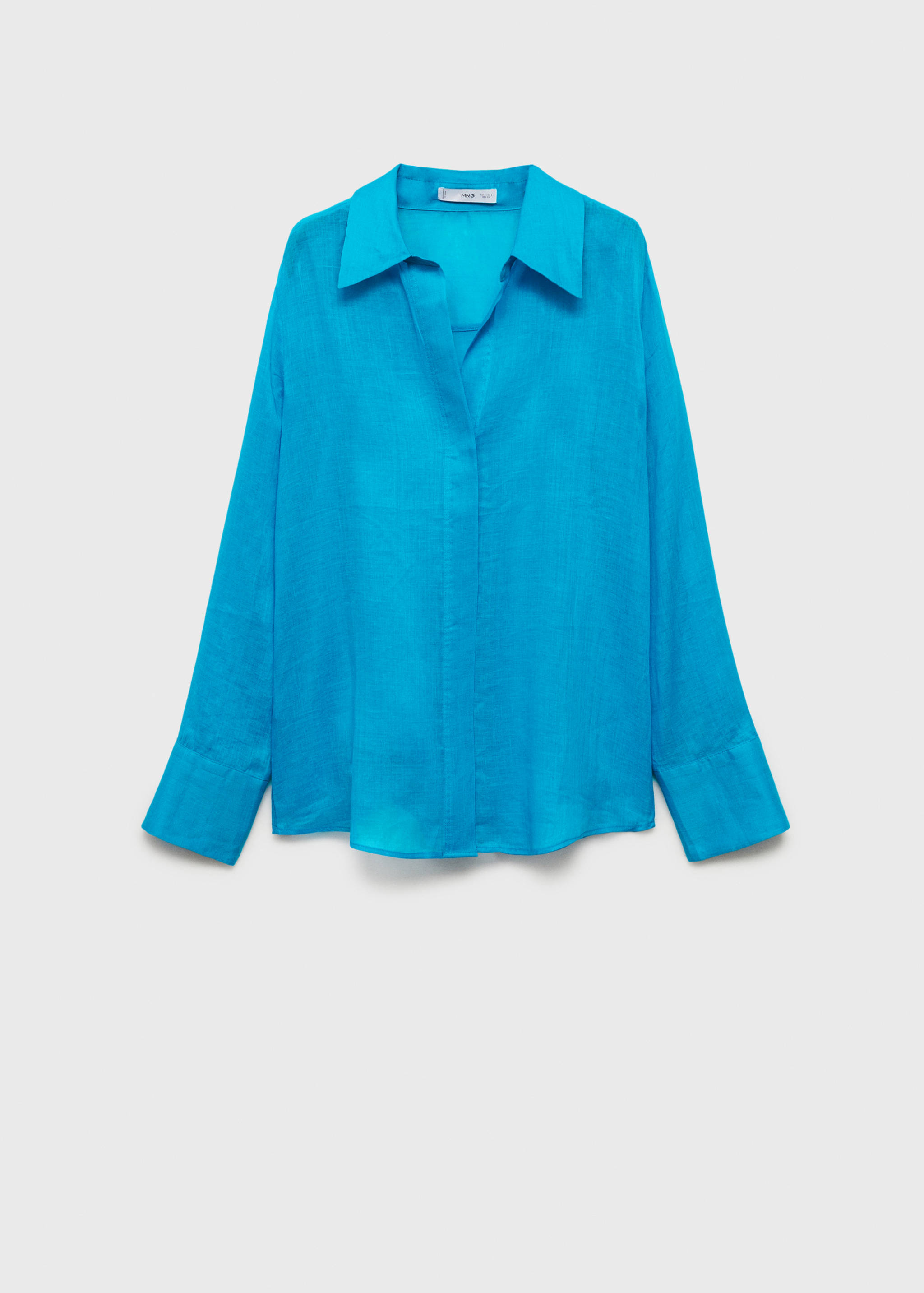 Chemise ramie boutons dissimulés - Article sans modèle