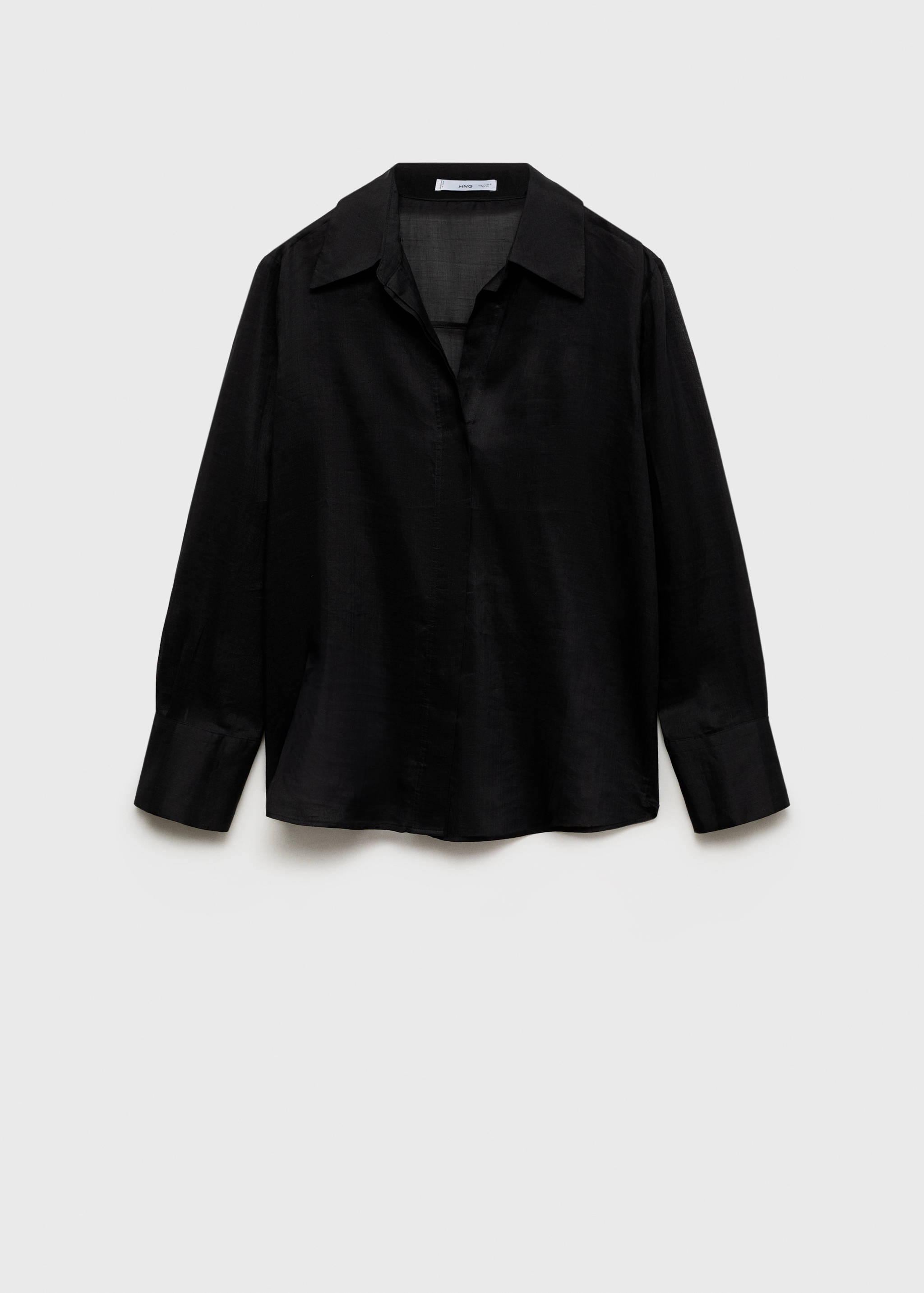 Chemise ramie boutons dissimulés - Article sans modèle