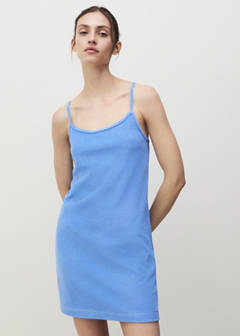 Terry cotton dress — Blue 1