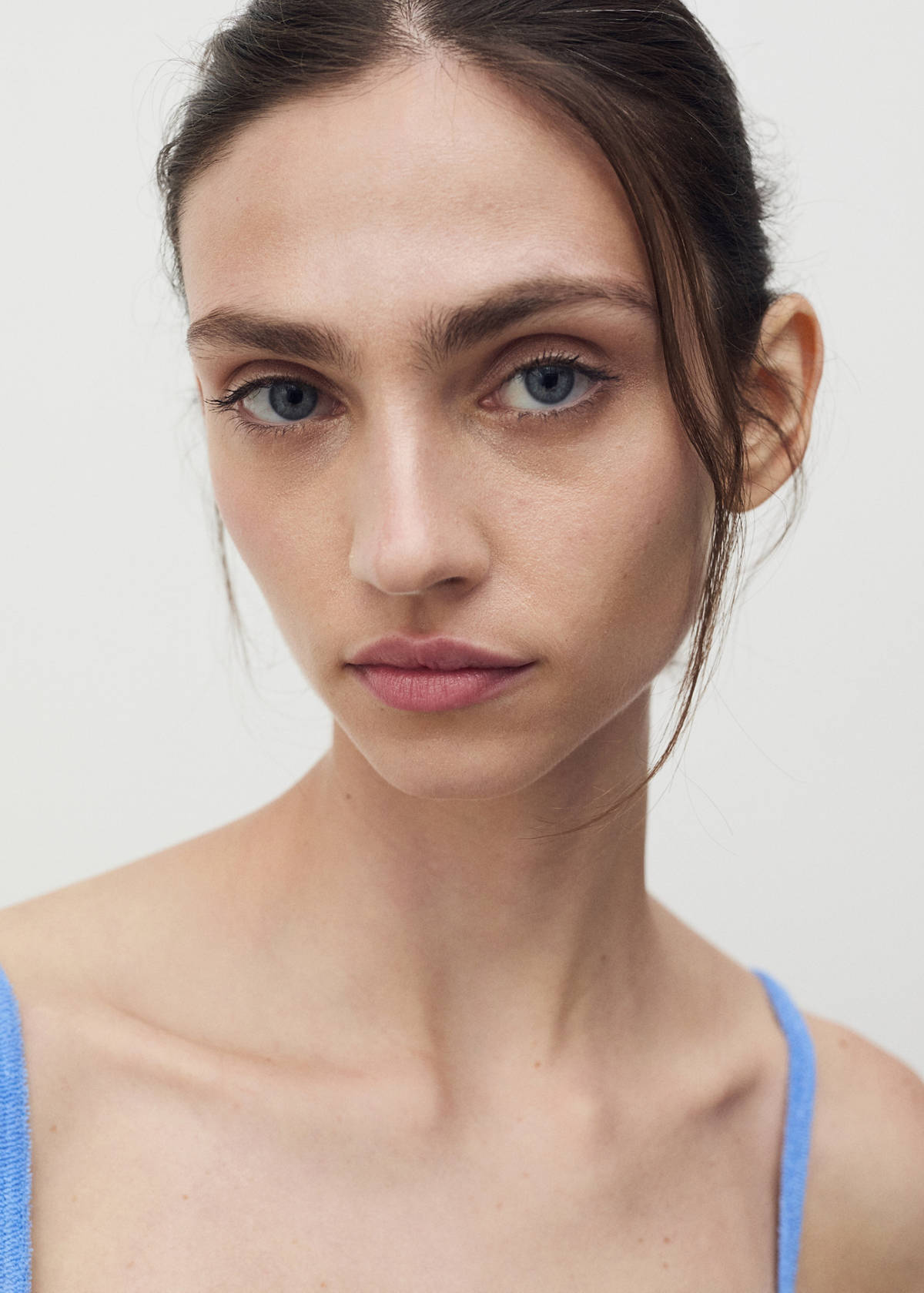 Terry cotton dress — Blue