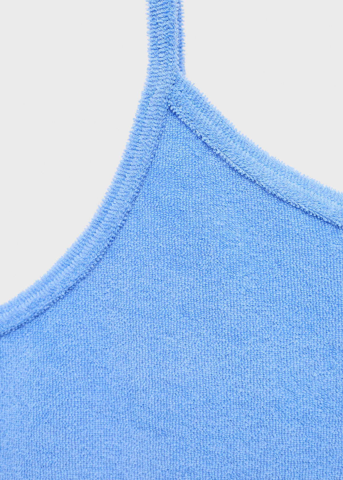 Terry cotton dress — Blue