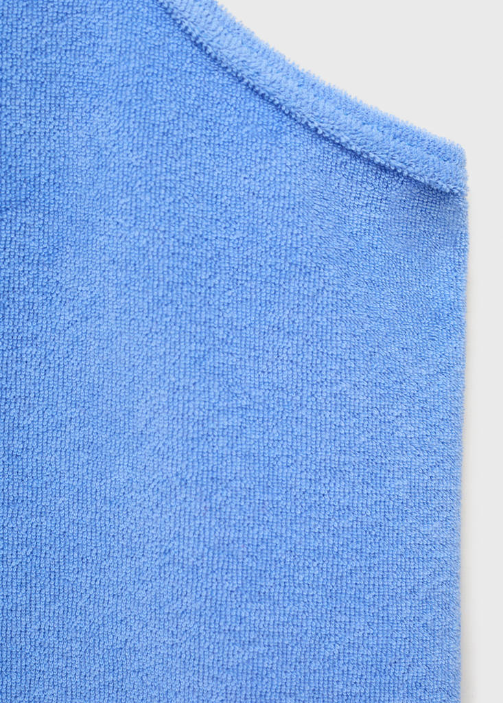 Terry cotton dress — Blue