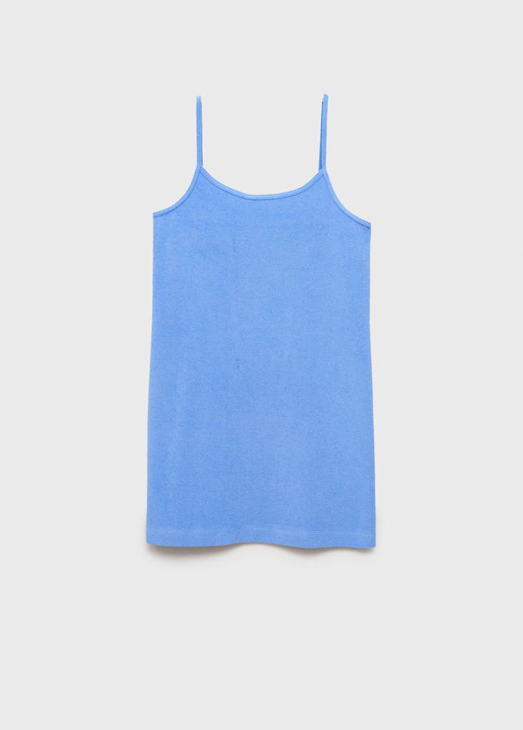 Terry cotton dress — Blue