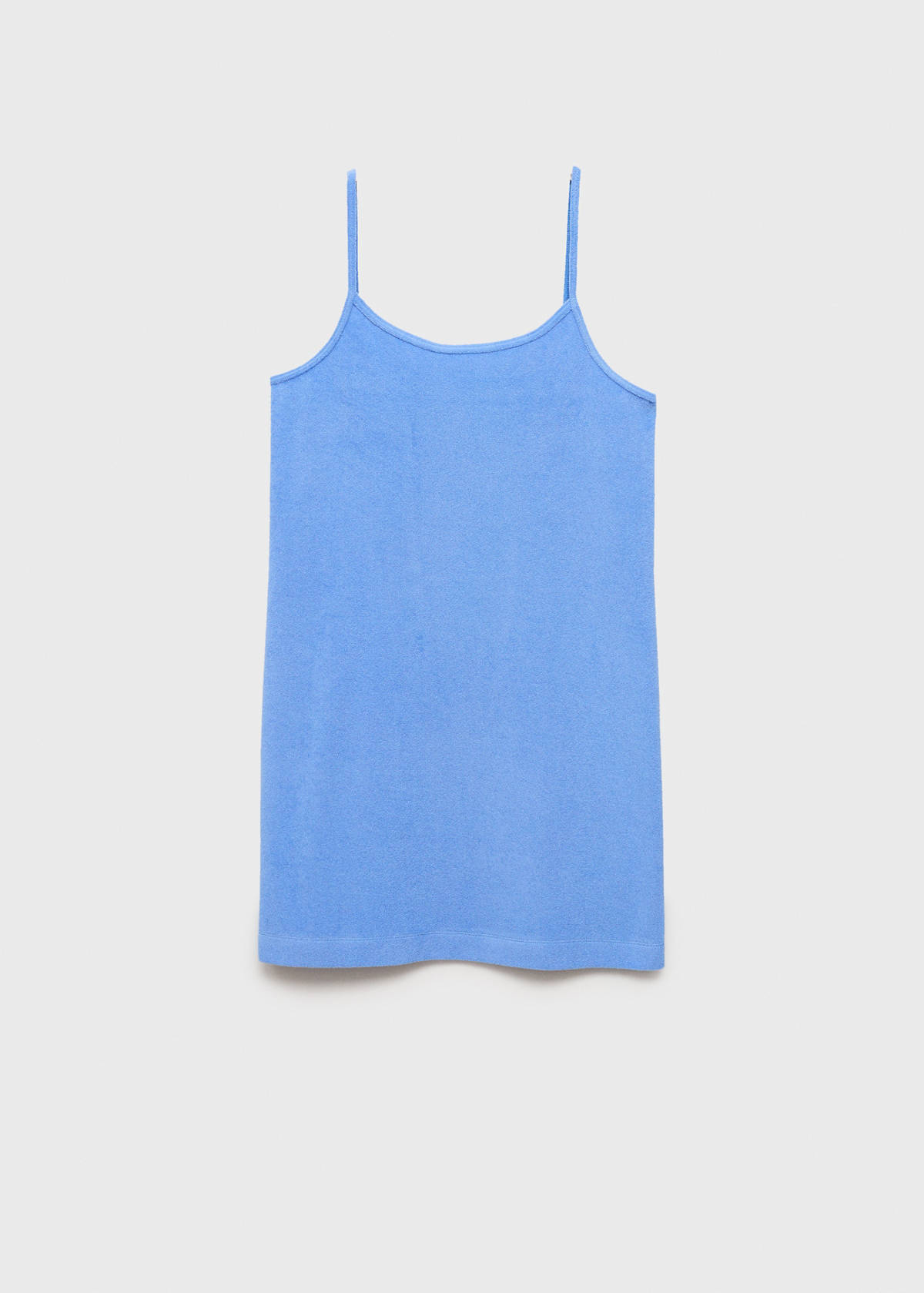 Terry cotton dress — Blue
