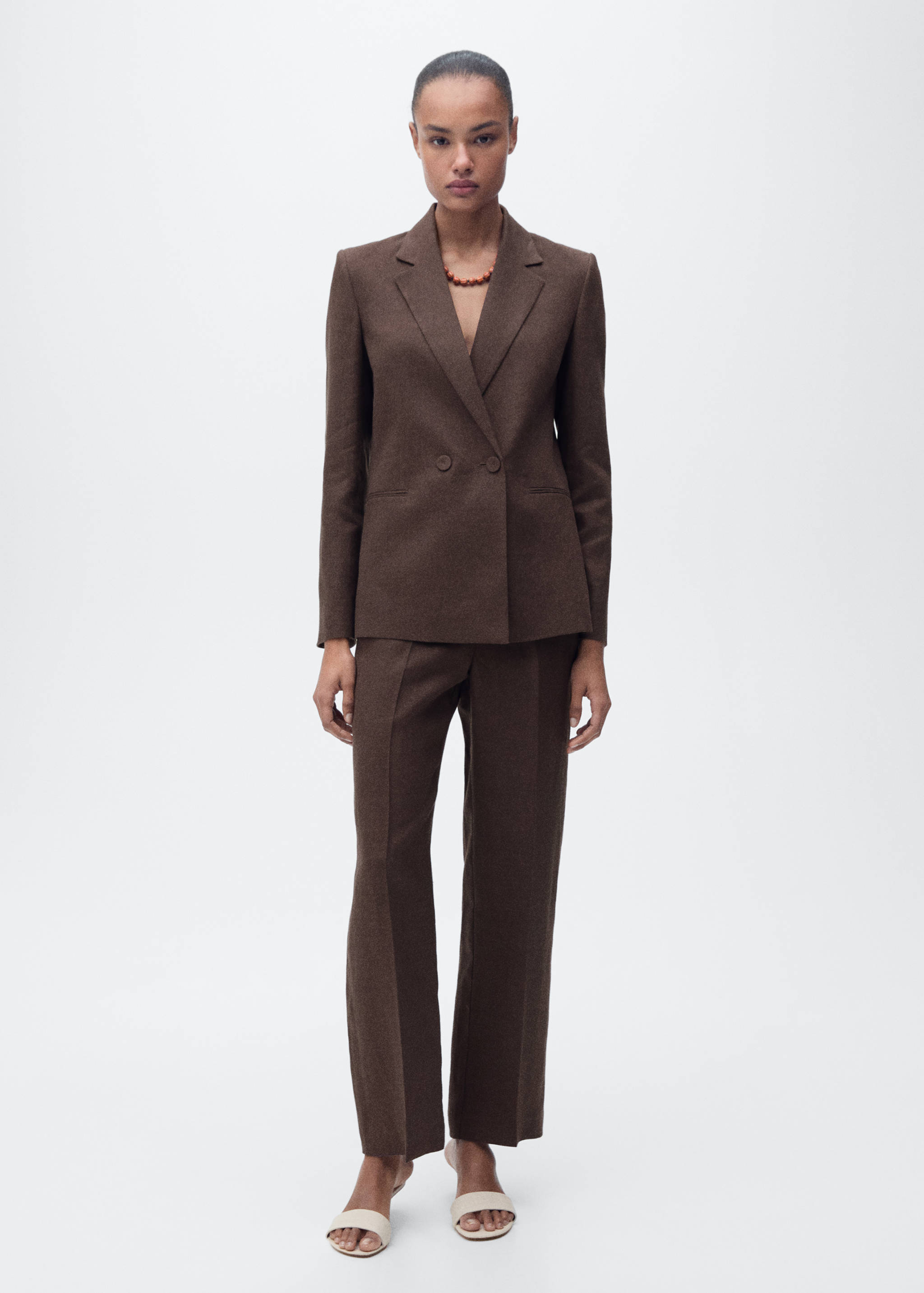 Blazer costume lin - Plan général