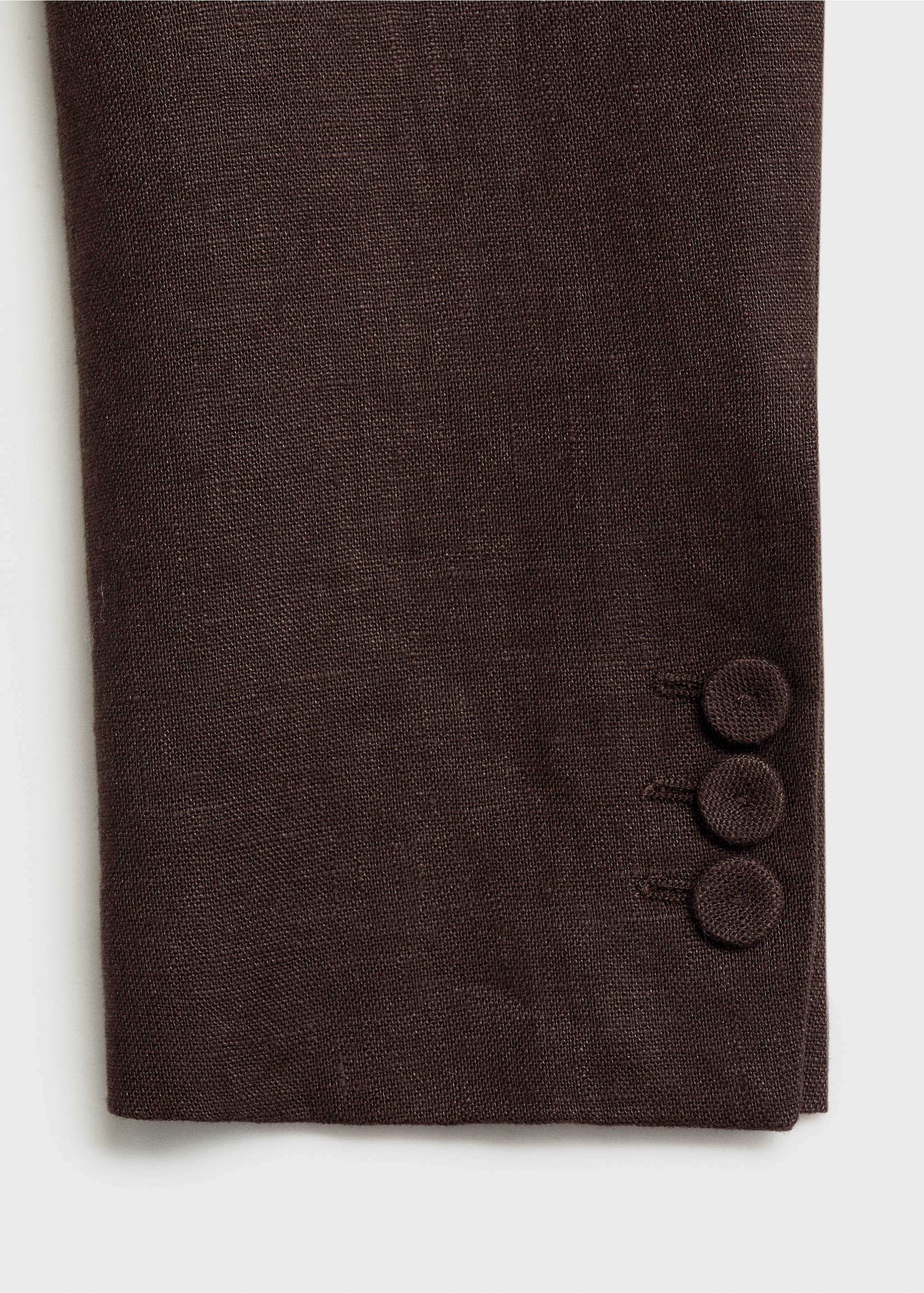 Blazer costume lin - Détail de l'article 0, Marron. Ref: 87037171-00.