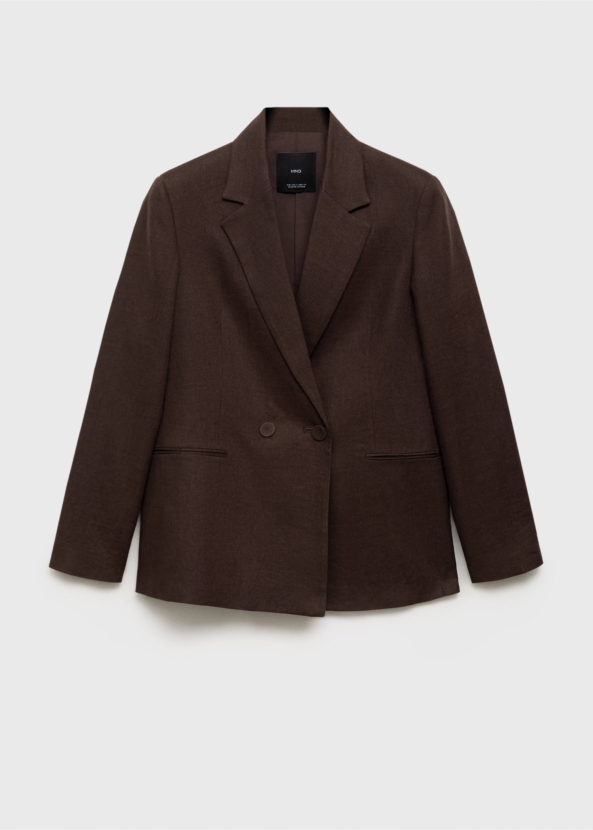 Blazer traje lino - Artículo sin modelo, Marrón. Ref: 87037171-00.