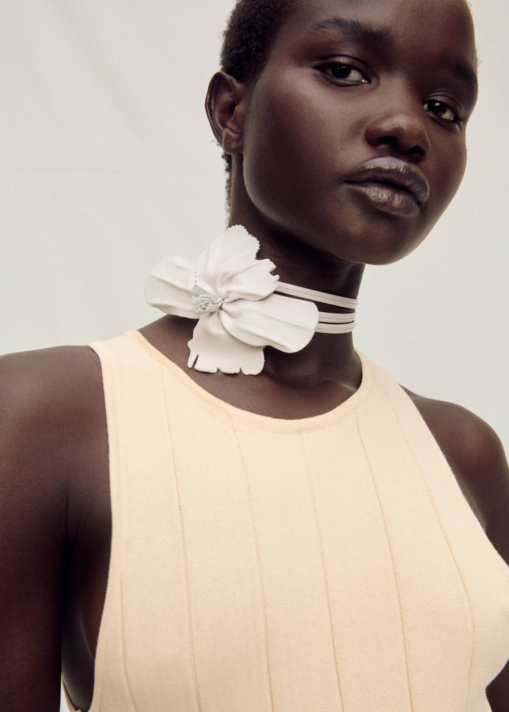 Pleated knitted dress - Details of the article 2